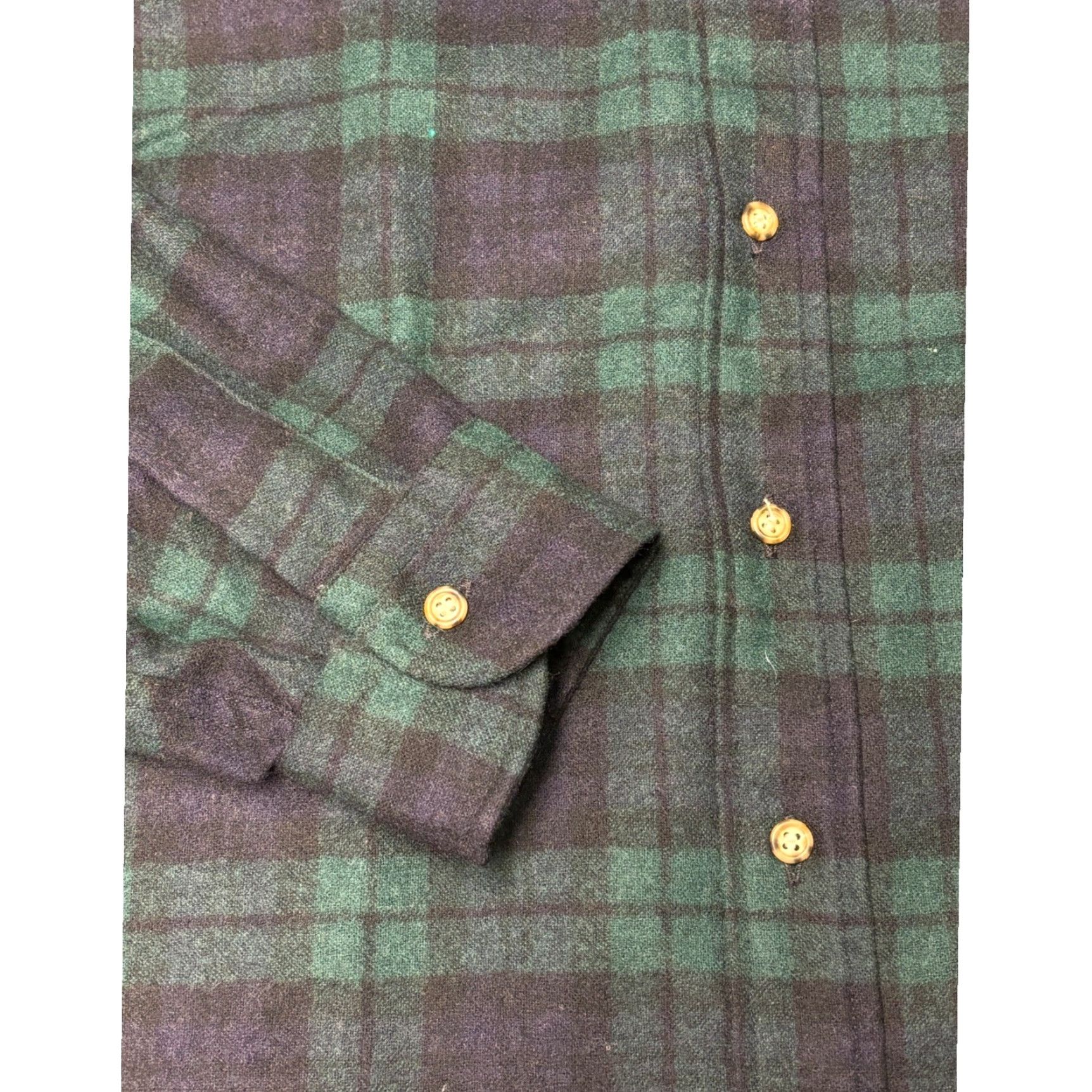 Pendleton VINTAGE Pendleton Wool Shirt Mens Large Button Plaid Flannel Green Black Size US L / EU 52-54 / 3 - 4 Thumbnail