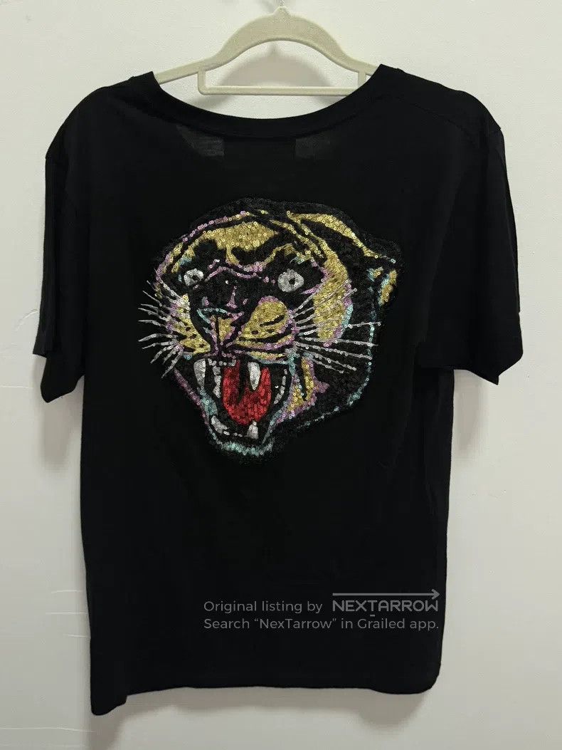 Gucci Gucci Black flash large logo short sleeve Size US XS / EU 42 / 0 - 2 Thumbnail