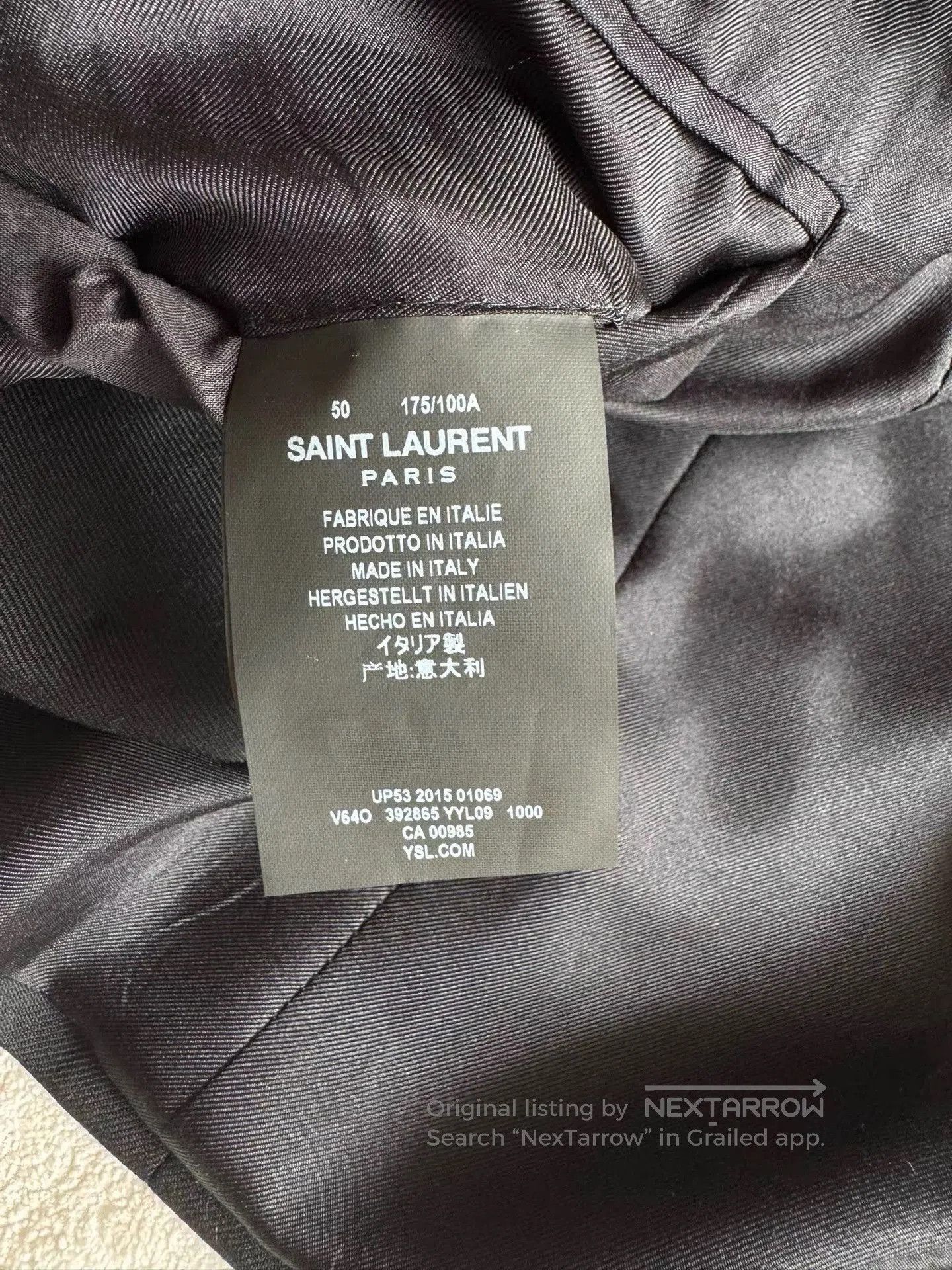 Saint Laurent Paris Black Single-Breasted Blazer with Gold Buttons. Size US M / EU 48-50 / 2 - 4 Thumbnail