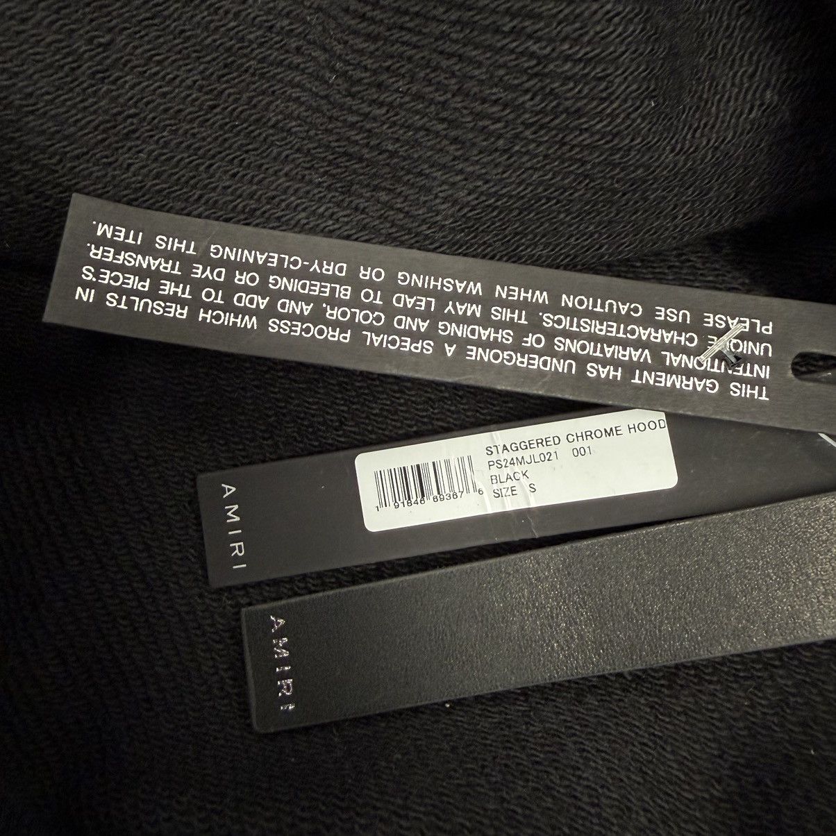 Amiri Amiri Staggered Chrome Hoodie Black Size US S / EU 44-46 / 1 - 6 Thumbnail