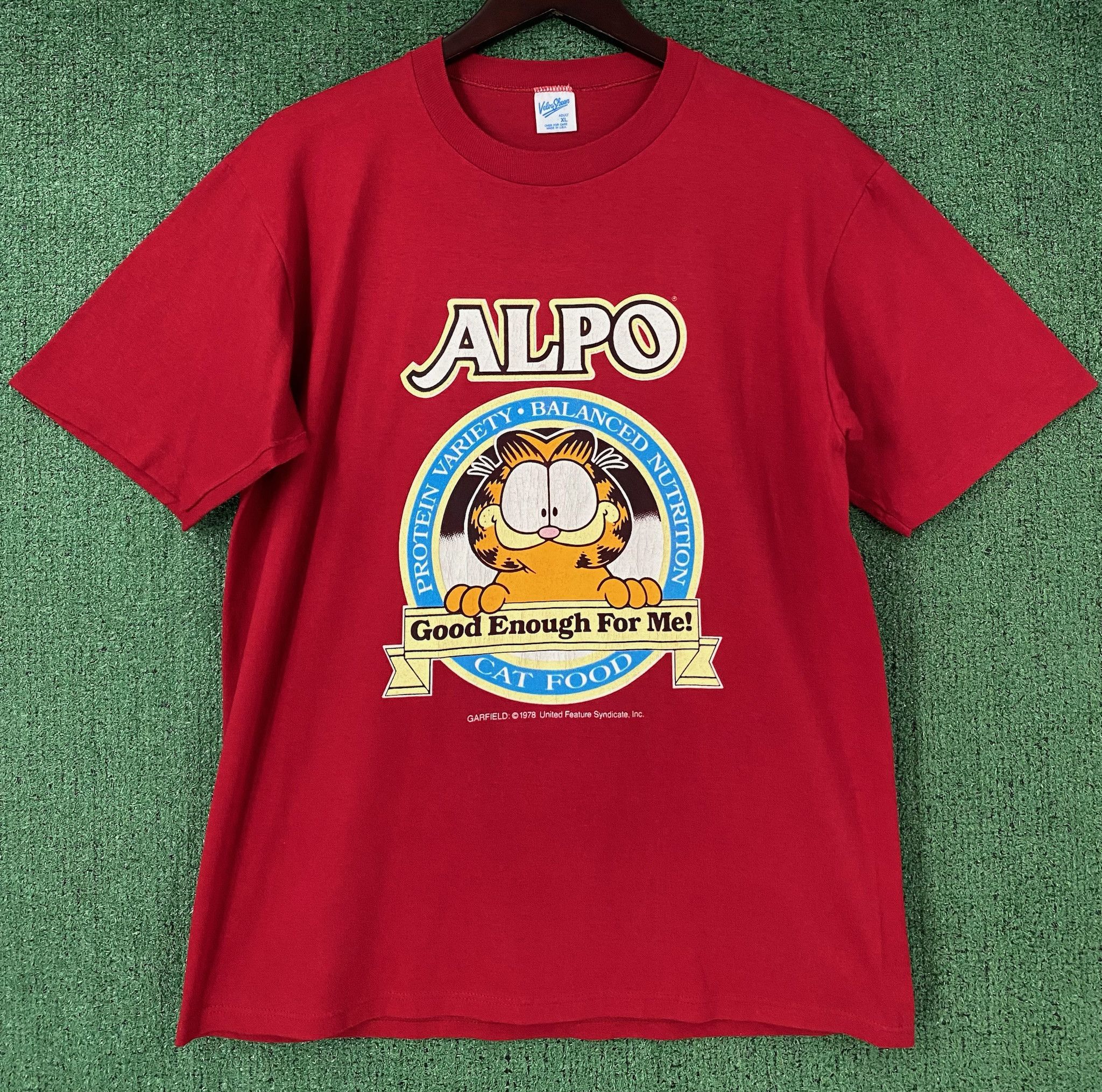 Vintage 90’s Alpo Garfield Cat Food Double Sided Promo T-shirt Large Size US L / EU 52-54 / 3 - 1 Thumbnail