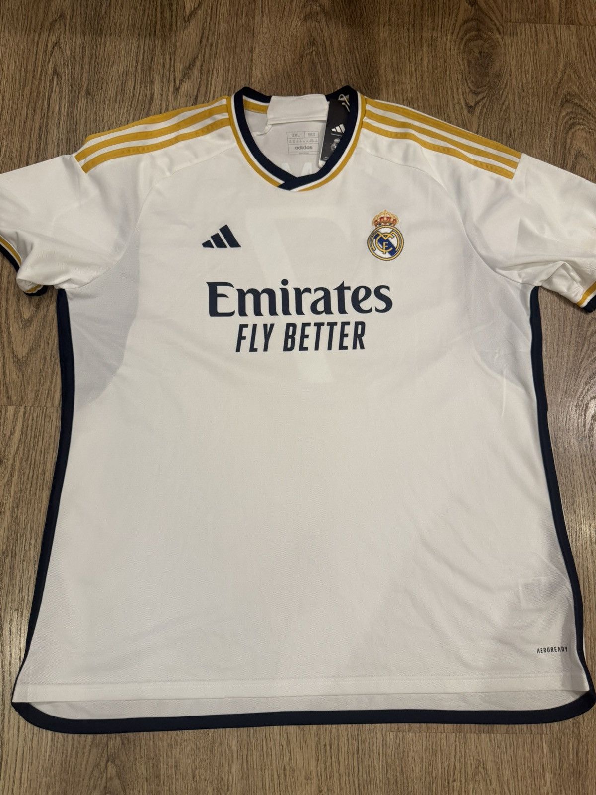 Adidas REAL MADRID CF 2023/2024 FOOTBALL SHIRT JERSEY SIZE L HR3796 Size US XXL / EU 58 / 5 - 4 Thumbnail