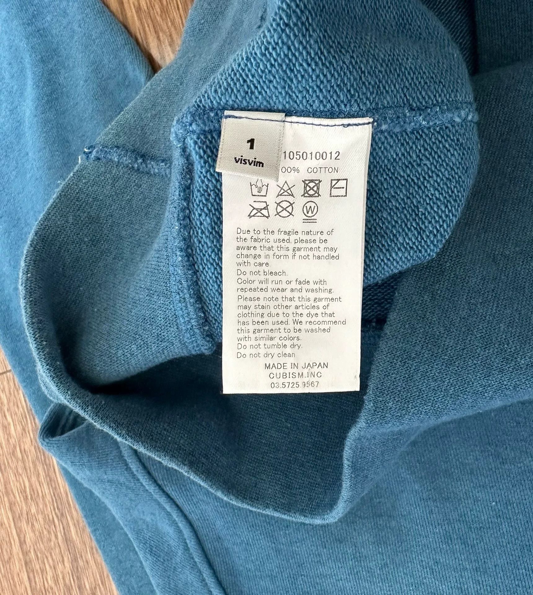 Visvim VISVIM JUMBO HOODIE P.O. 17SS INDIGO Size US S / EU 44-46 / 1 - 3 Thumbnail