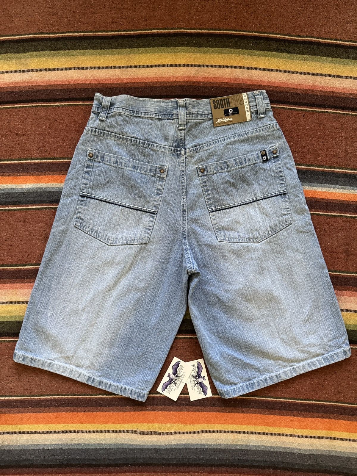 Southpole Y2K Light Wash South Pole Red Tab Denim Jorts Size US 34 / EU 50 - 1 Thumbnail