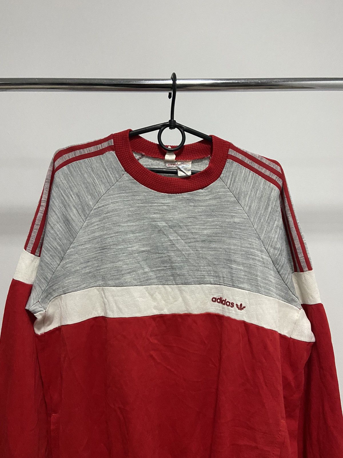 Adidas × Vintage Adidas Vintage Logo Sweatshirt made in France 🇫🇷 Size US L / EU 52-54 / 3 - 2 Thumbnail