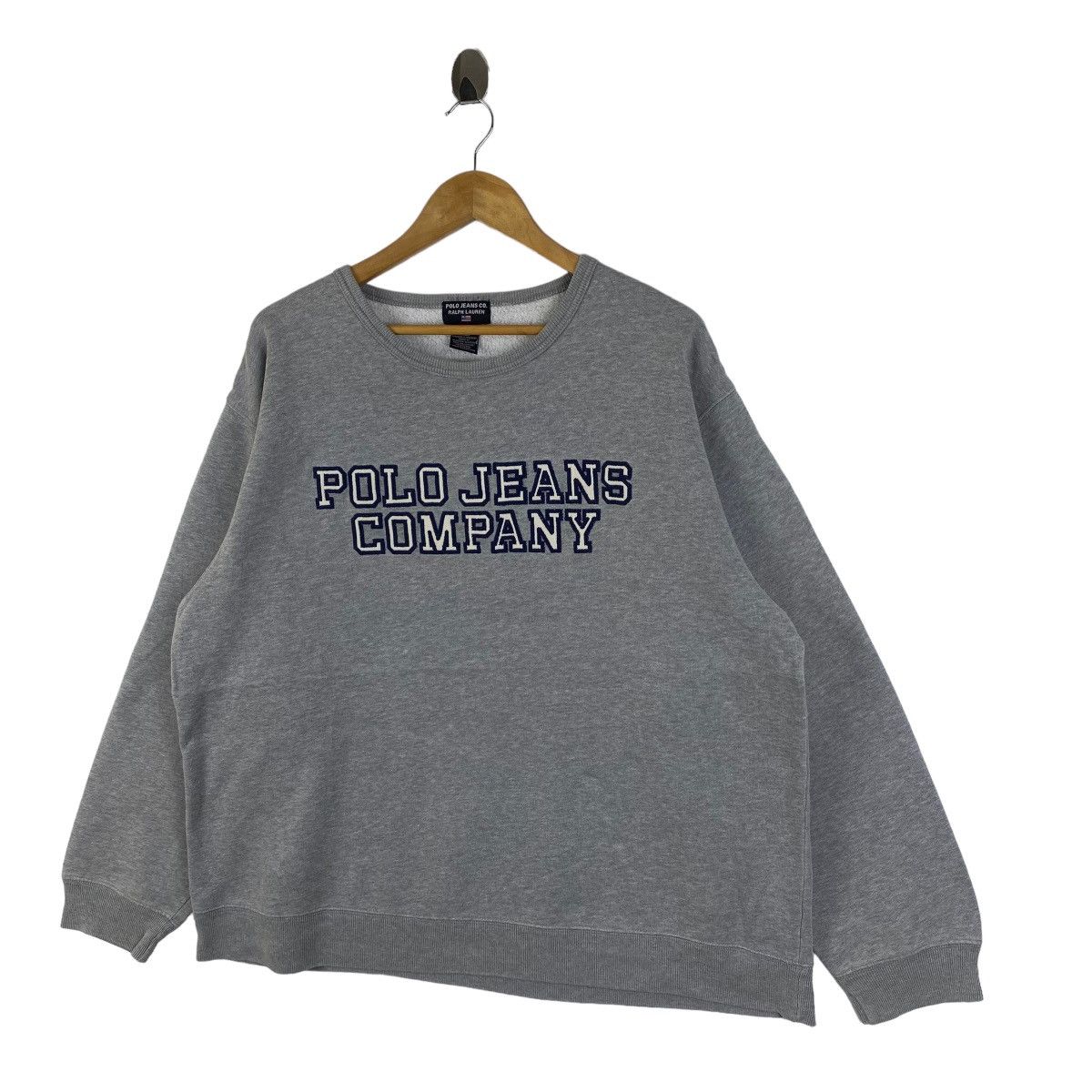 Polo Ralph Lauren × Vintage Vintage POLO JEANS COMPANY Big Logo Sweatshirt Pullover Size US L / EU 52-54 / 3 - 3 Thumbnail