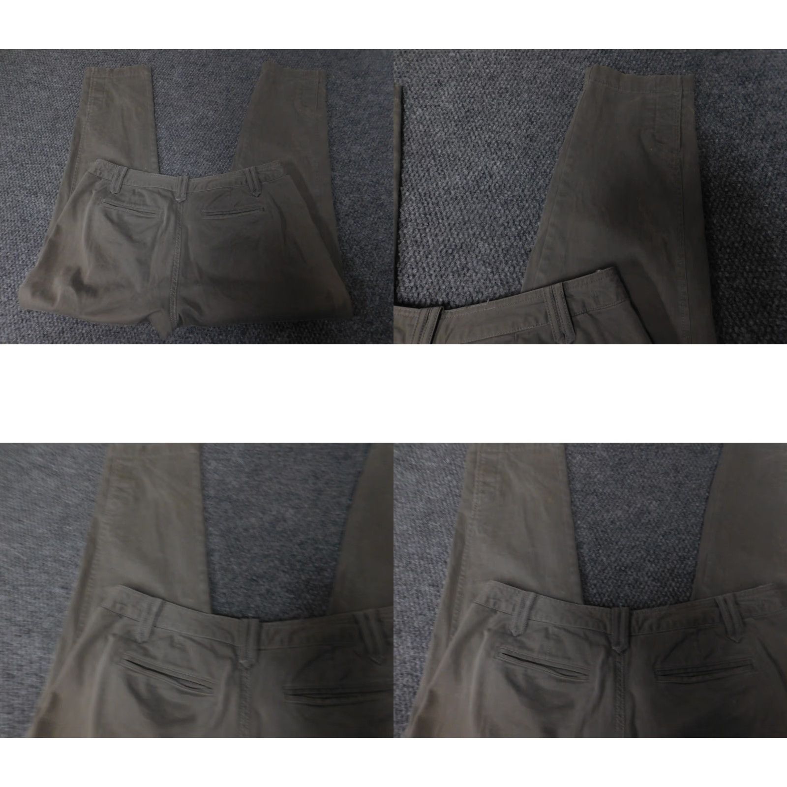 Banana Republic Banana Republic Womens Pants 30X26 Gray STRAIGHT Chino Regular Knit Cotton Straight Leg Girls Womens Size 30" / US 8 / IT 44 - 8 Thumbnail