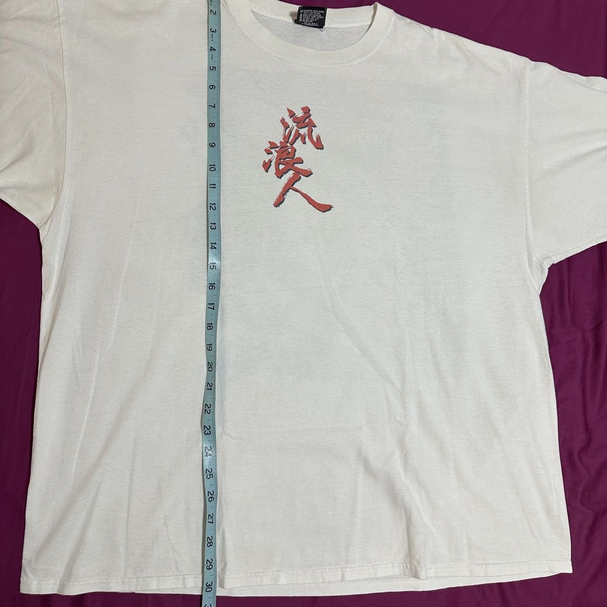 Japanese Brand × Vintage Vintage Rurouni Kenshin T Shirt XXL ODM Hajime Saito Samurai Size US XXL / EU 58 / 5 - 7 Thumbnail