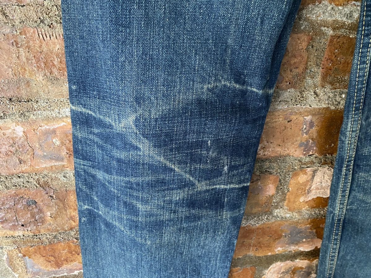 Kapital Vtg DMG Domino whisker patchwork distresses denim Size US 29 - 15 Thumbnail