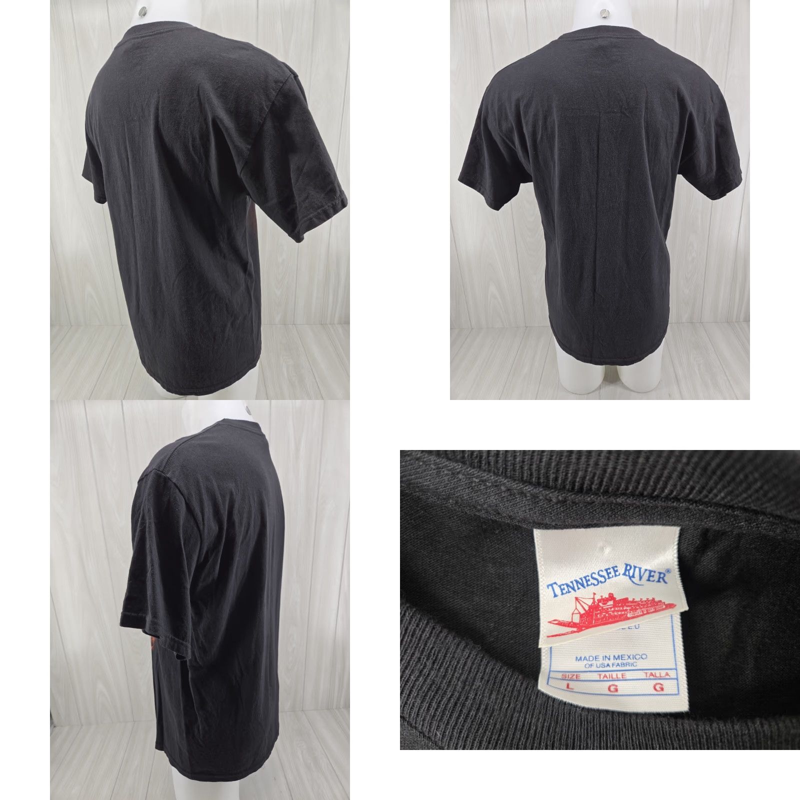 Bones Vintage Rebel to the Bone T-Shirt Skull Black Large Mens Short Sleeve Size US L / EU 52-54 / 3 - 8 Thumbnail