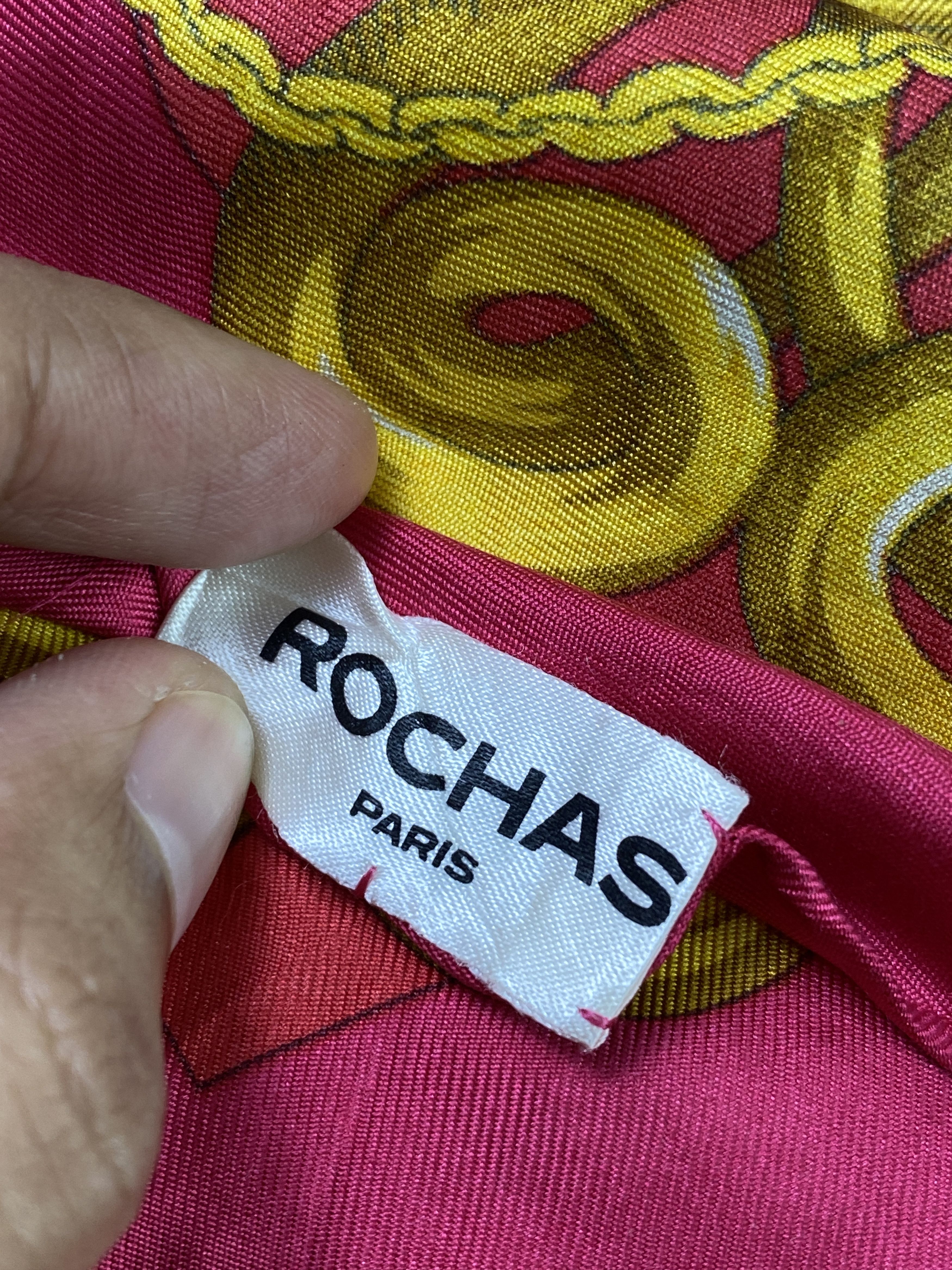 Rochas Vintage Rochas Paris Silk Scarf / Silk Shawl SN0272 Size ONE SIZE - 4 Thumbnail