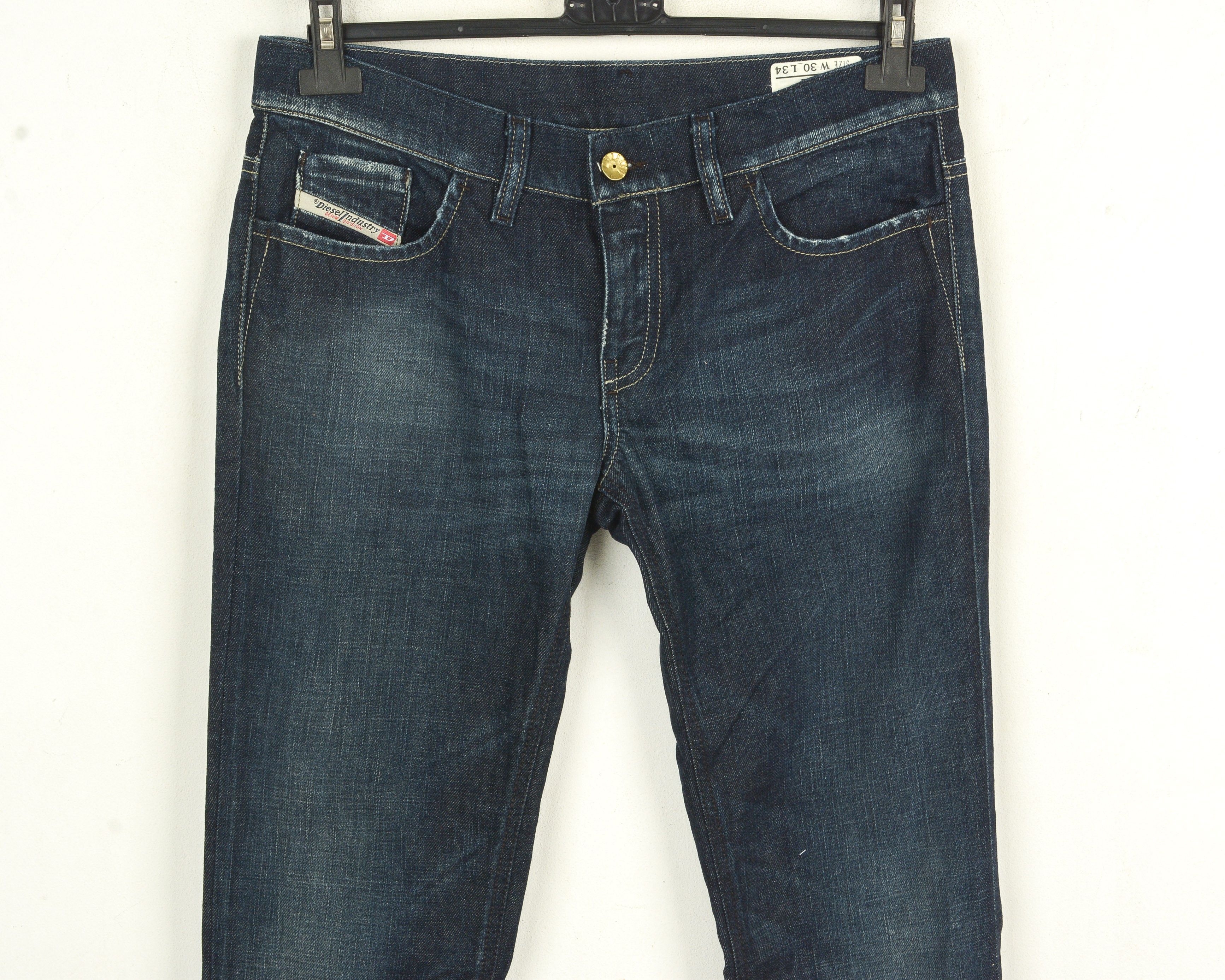 Diesel LIV Stretch Women W30 L34 Jeans Straight Mid Rise Trousers Size 30" / US 8 / IT 44 - 2 Thumbnail