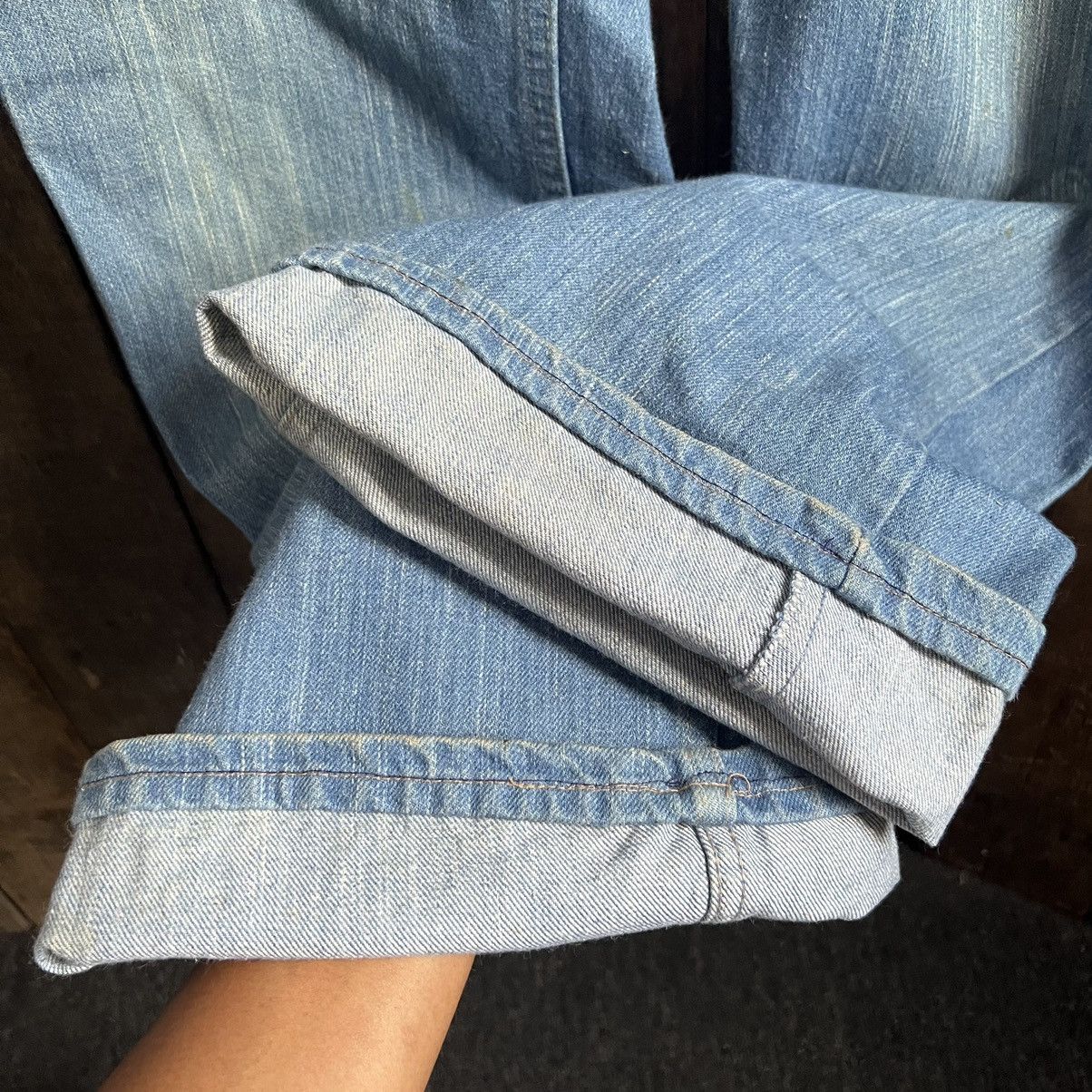Levi's × Vintage Vintage 70’s Levis 547 Orange Tab Flare Denim Jeans Size US 37 - 10 Thumbnail