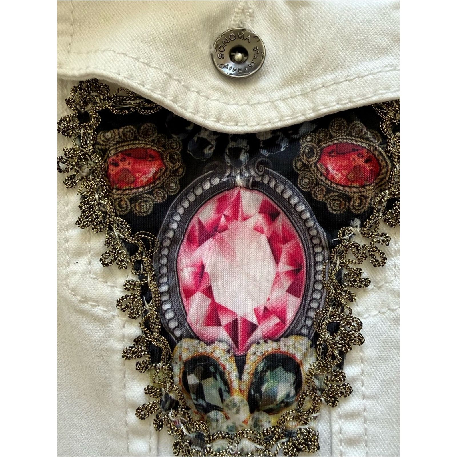 Sonoma SONOMA white jeans jacket size XL Size XL / US 12-14 / IT 48-50 - 6 Thumbnail