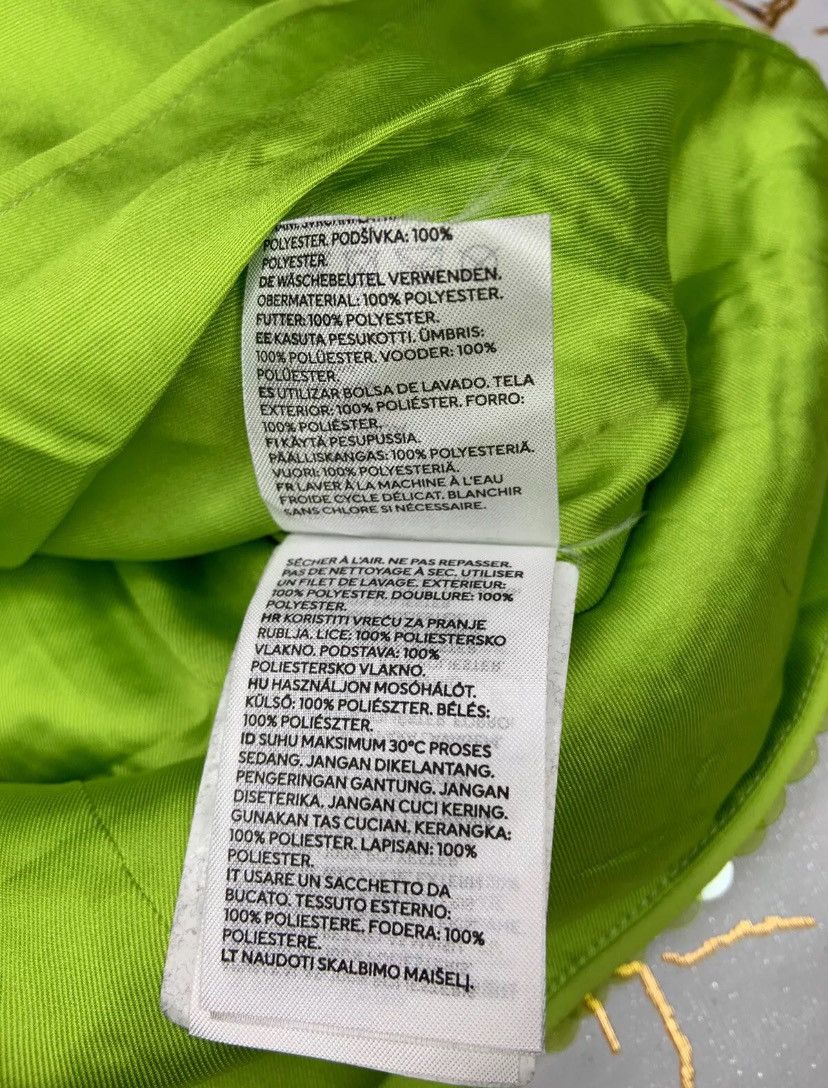 H&M H&M Studio Metaverse Design Story Green Neon Sequin Blazer Size XS / US 0-2 / IT 36-38 - 8 Thumbnail