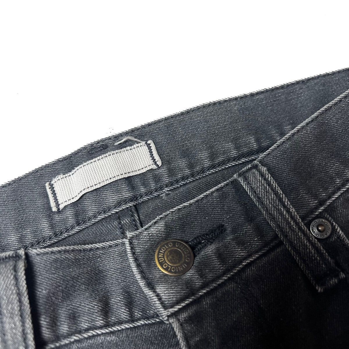 Japanese Brand × Uniqlo Vintage Uniqlo Distressed Black Faded Pants Size US 29 - 6 Thumbnail