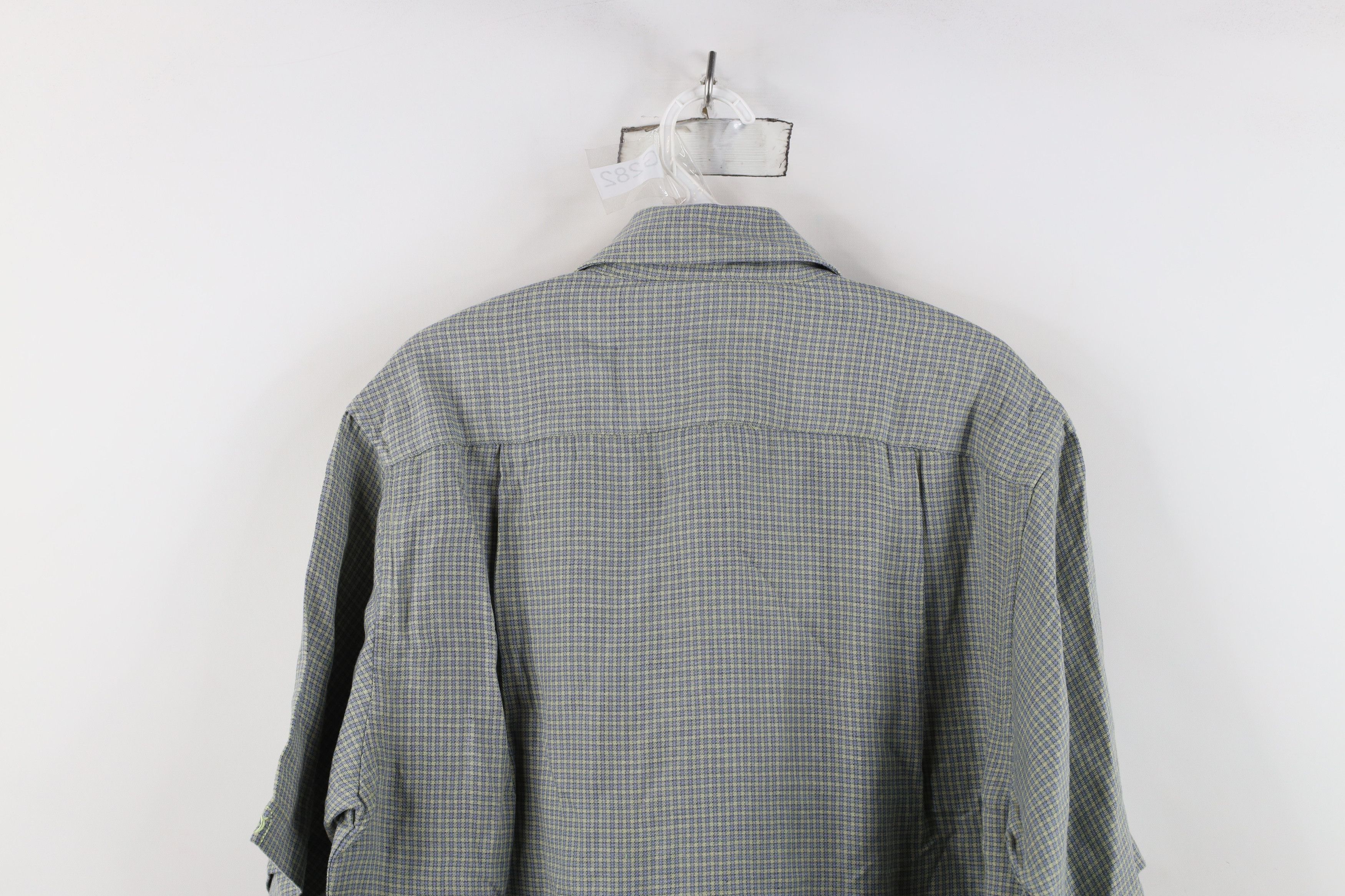 Born New Born Bamboo Short Sleeve Collared Button Shirt Plaid Size US M / EU 48-50 / 2 - 10 Thumbnail