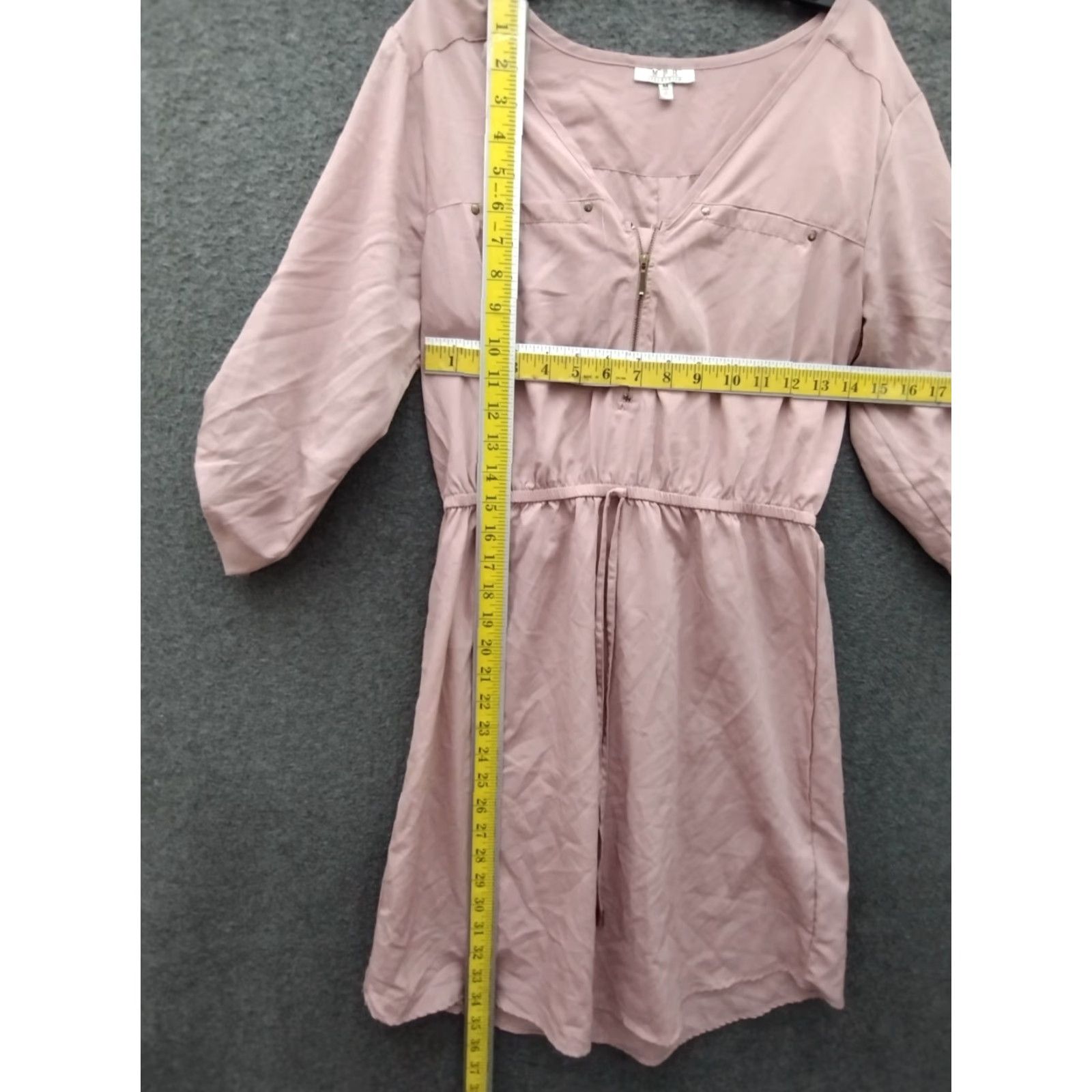 Shein Shein + MPH Collection Blazer Dress Set Pink M V-Neck Zip - 2 Piece Outfit Women Size M / US 6-8 / IT 42-44 - 5 Thumbnail