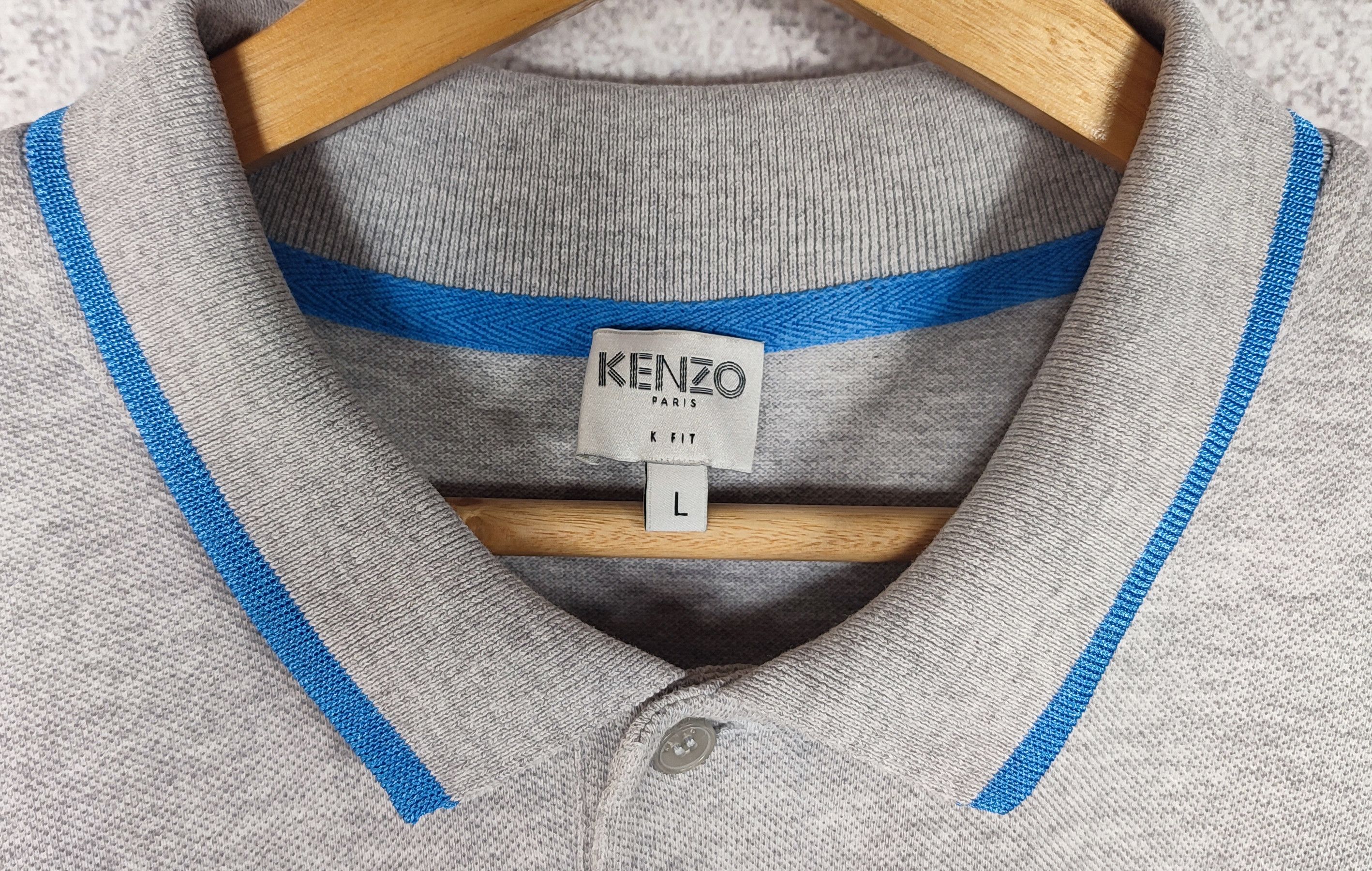 Kenzo Kenzo Tiger Logo Polo Short Sleeve Size L Size US L / EU 52-54 / 3 - 4 Thumbnail