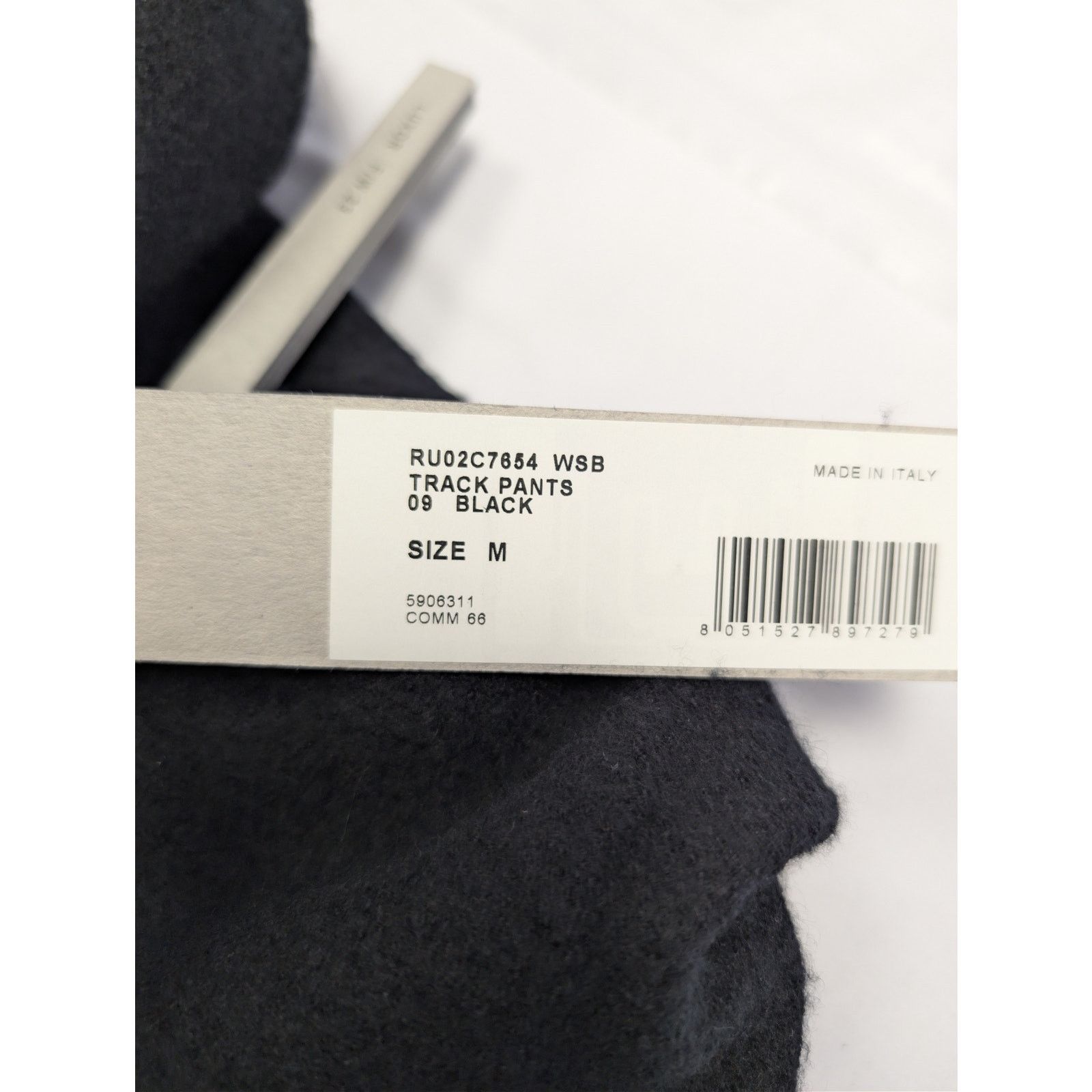 Rick Owens o1rshd1 Drawstring-Waist Track Pants in Black Size US 32 / EU 48 - 19 Thumbnail
