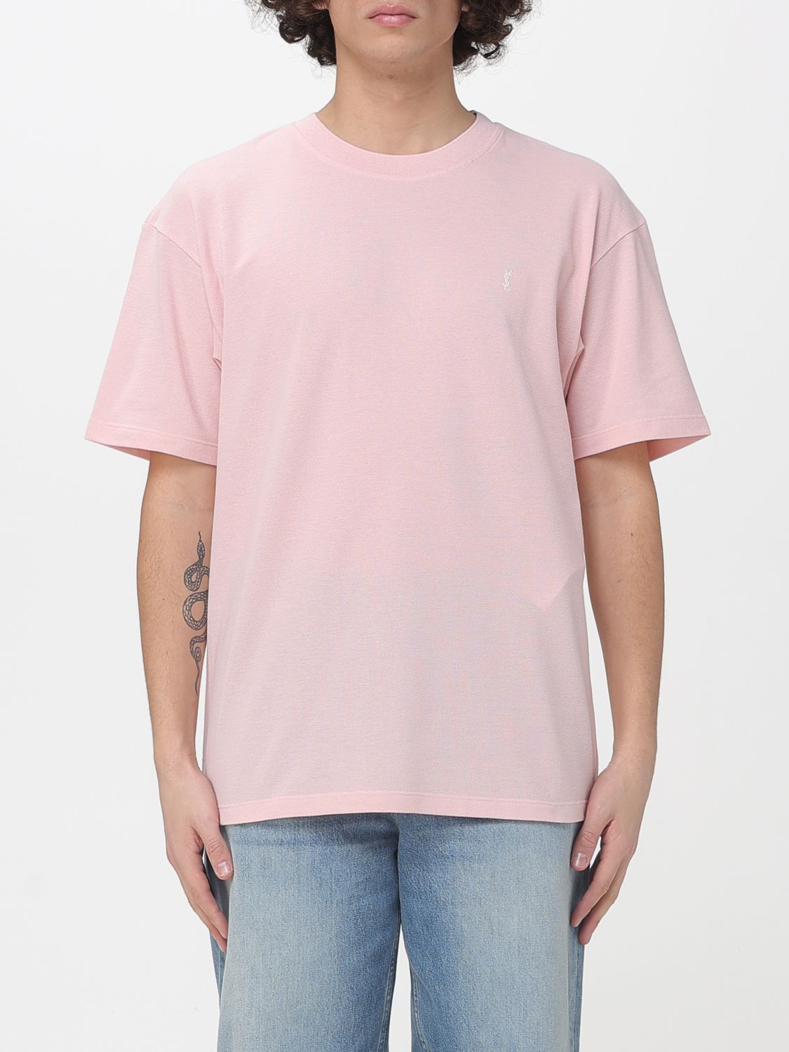 Saint Laurent T-Shirt Men Pink