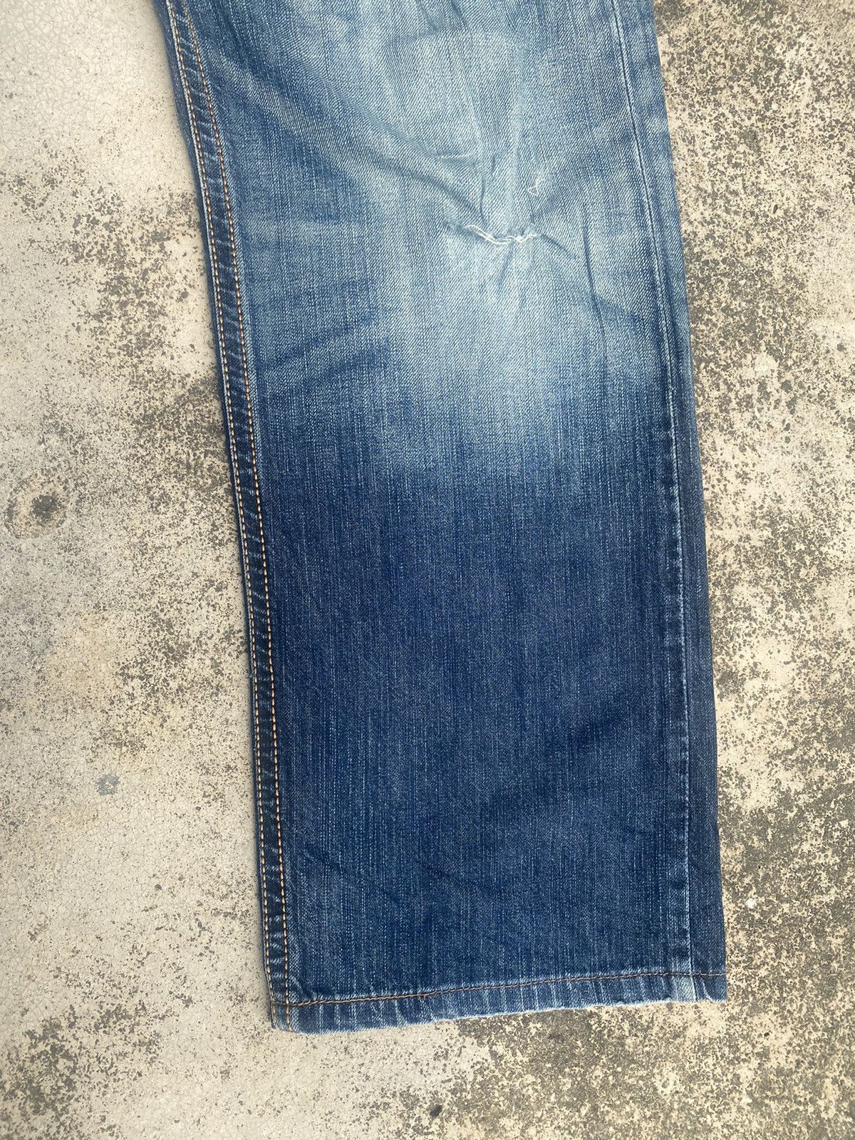 Edwin × Japanese Brand × Vintage Vintage y2k Edwin Faded Loose Denim Jeans Size US 36 / EU 52 - 3 Thumbnail