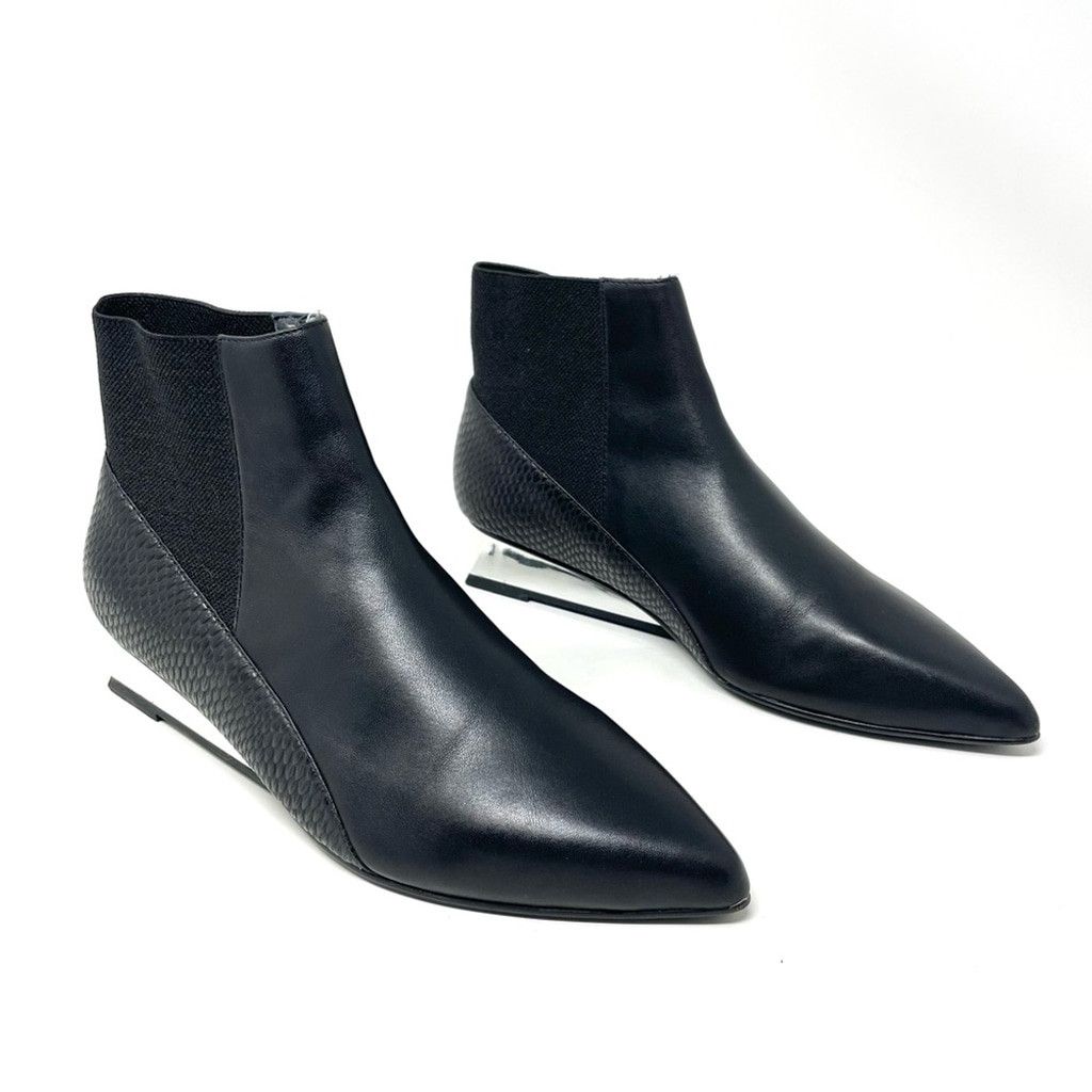 UNITED NUDE UN United Nude Lev Lo Leather Boots w/ Metallic Wedge EU 37 Size US 7 / IT 37 - 4 Thumbnail
