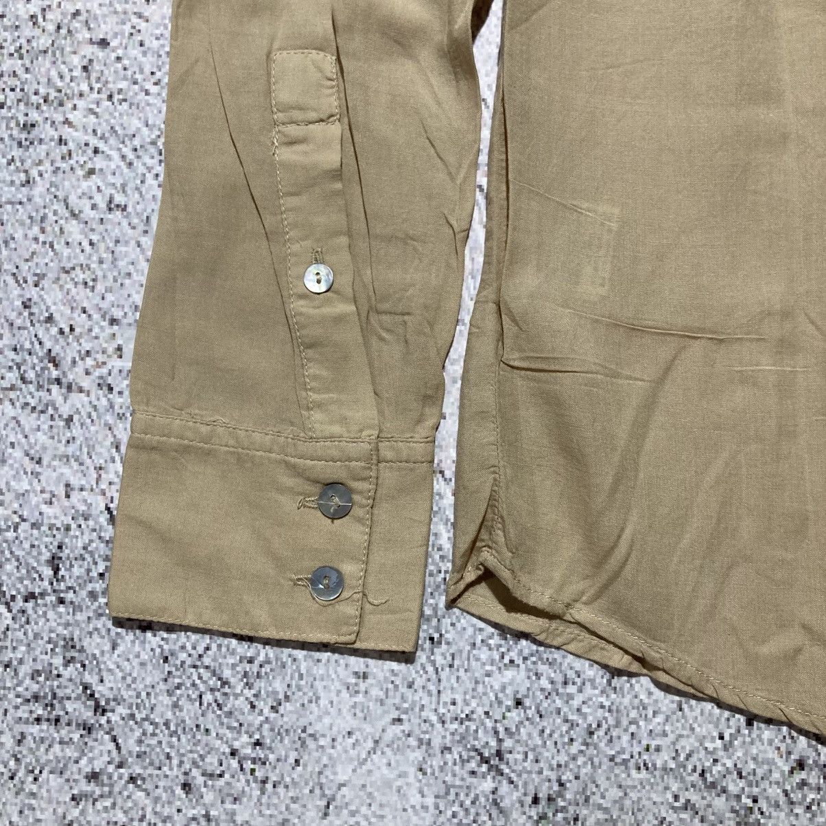 Japanese Brand 2000s GOA Soft Light Weight Shirt Button Up Beige Lgb Size US M / EU 48-50 / 2 - 13 Thumbnail