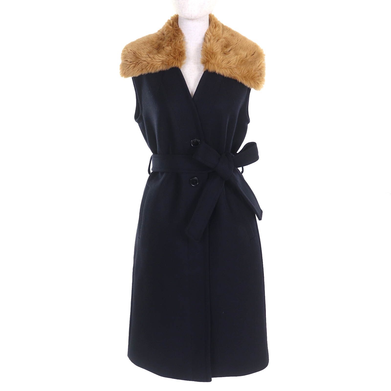 Other Other Dries Van Noten Wool Long Vest Leather Outerwear DUTY FREE for USA Size ONE SIZE - 1 Thumbnail