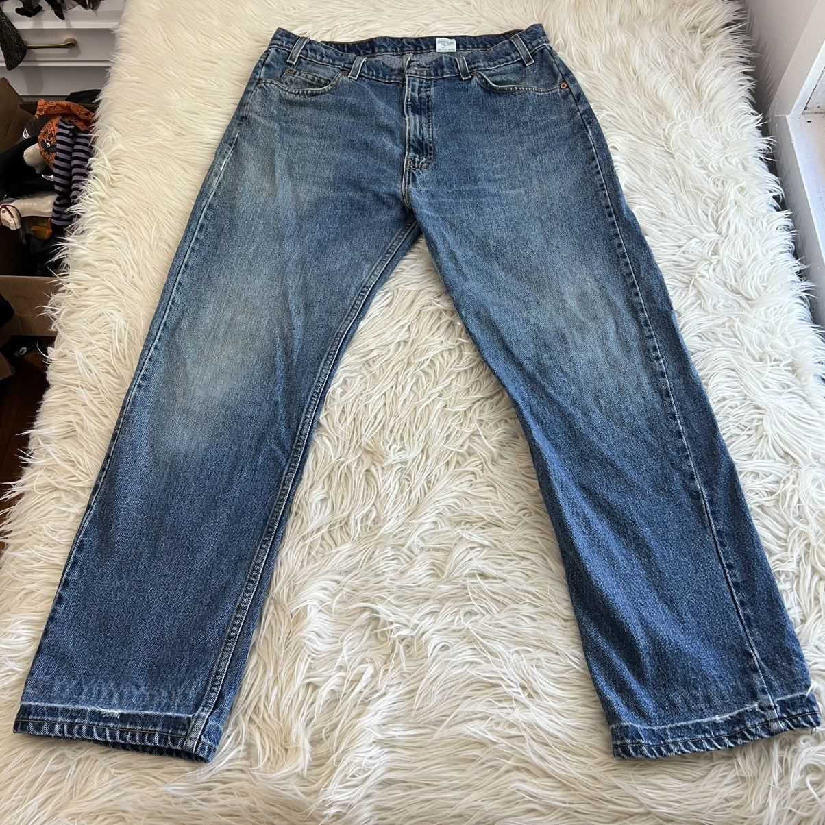 Levi's Vintage 90s Levi's Jeans 505 Orange Tab USA Distressed 34x30 Size US 34 / EU 50 - 5 Thumbnail