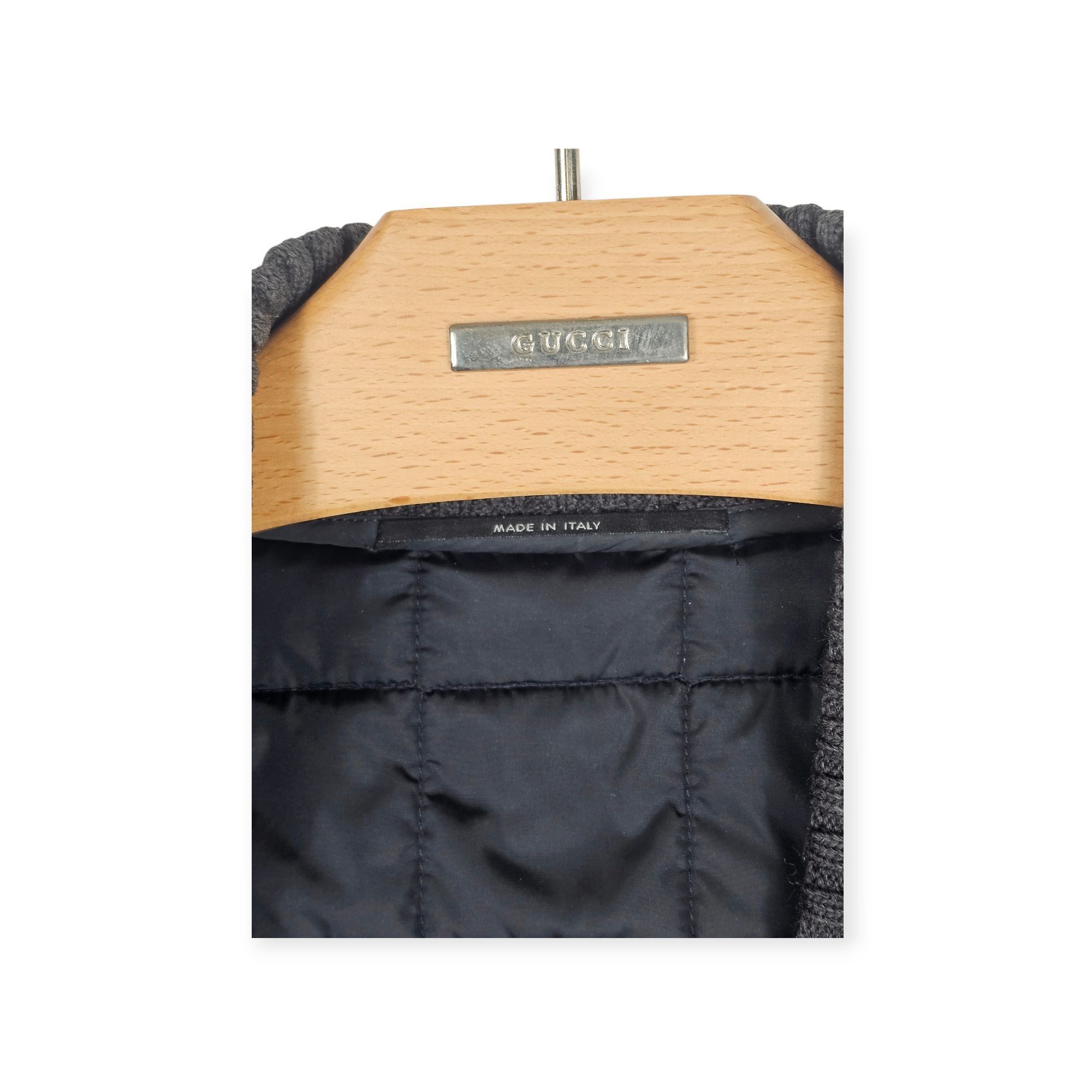 Gucci Gucci Quilted Bomber Jacket Size 50 IT Navy Blue Brown Suede Size US M / EU 48-50 / 2 - 9 Thumbnail