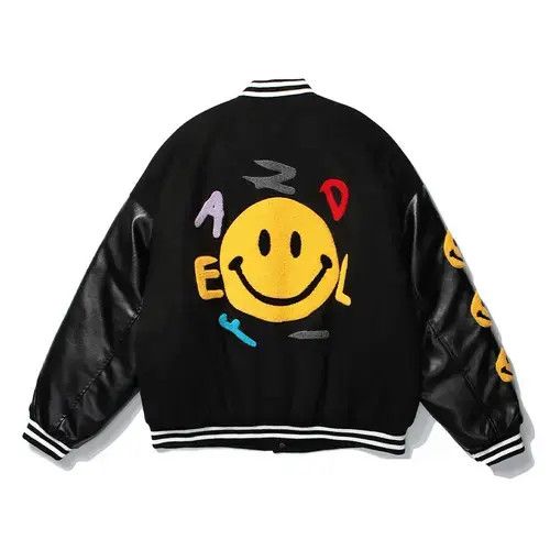 Other Smiley Patchwork Varsity Jacket Size US L / EU 52-54 / 3 - 1 Thumbnail