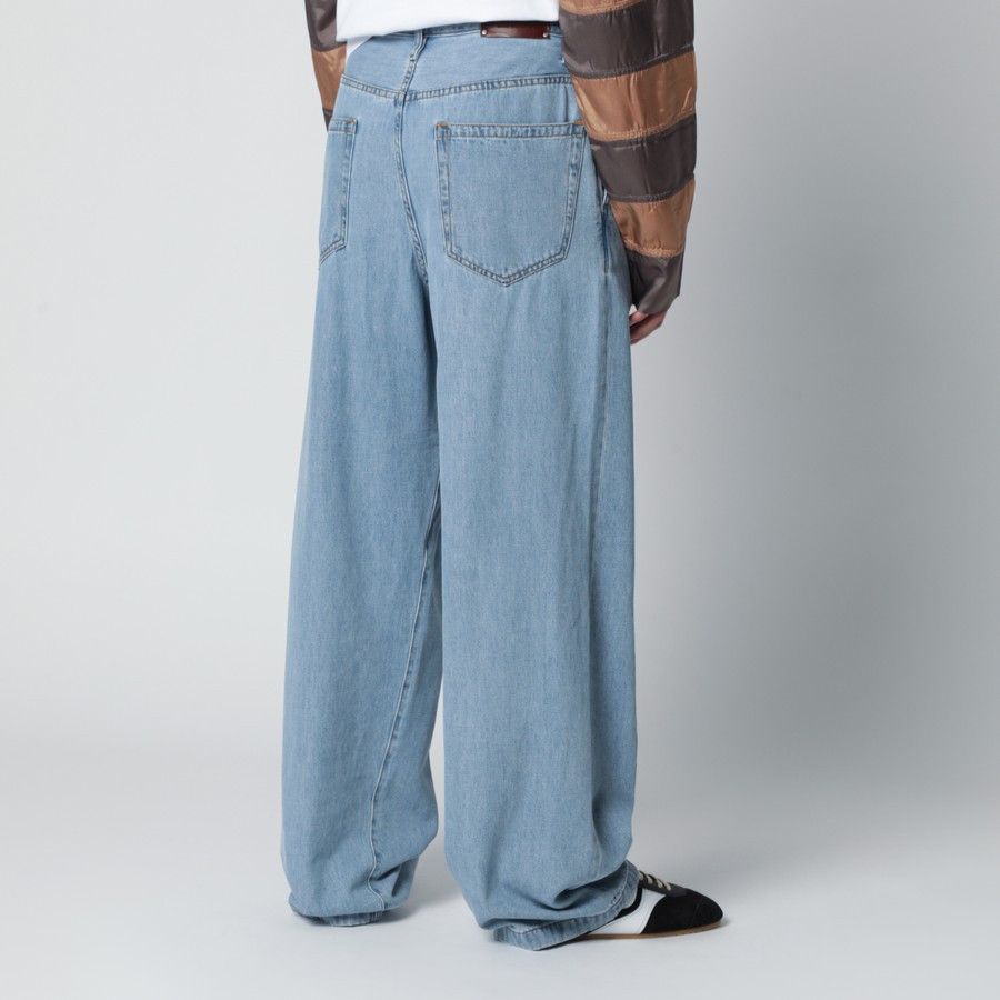 Dries Van Noten o1d2blof0226 Wide Leg Jeans in Light Blue Size US 32 / EU 48 - 4 Thumbnail
