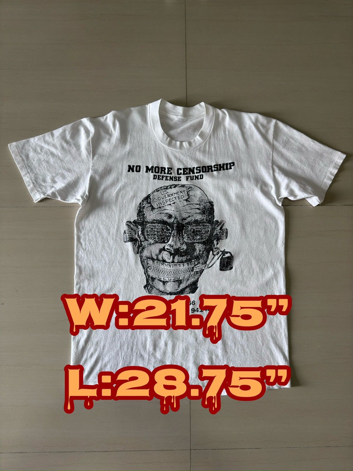 Band Tees No More Censorship Defense Fund Dead Kennedys Stedman Shirt Size US L / EU 52-54 / 3 - 1 Thumbnail