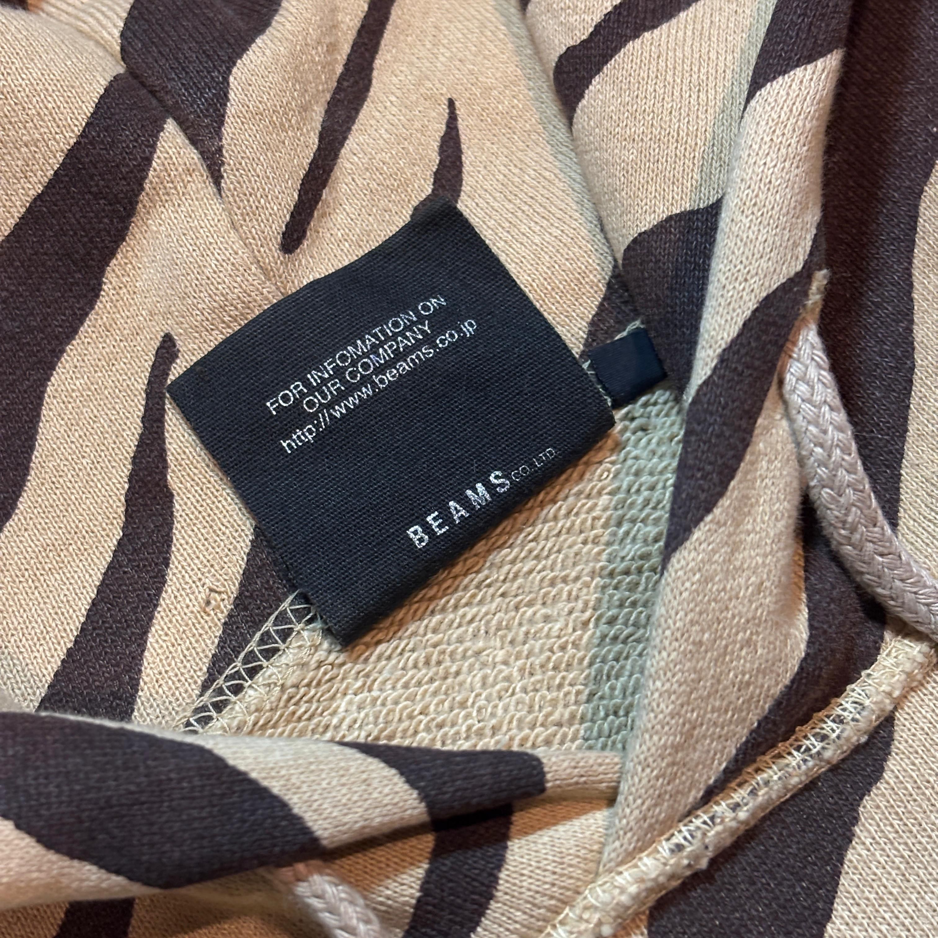 Beams Japan Beams Tiger Striped Printed Pullover Hoodie Sweatshirt japan Size US M / EU 48-50 / 2 - 7 Thumbnail