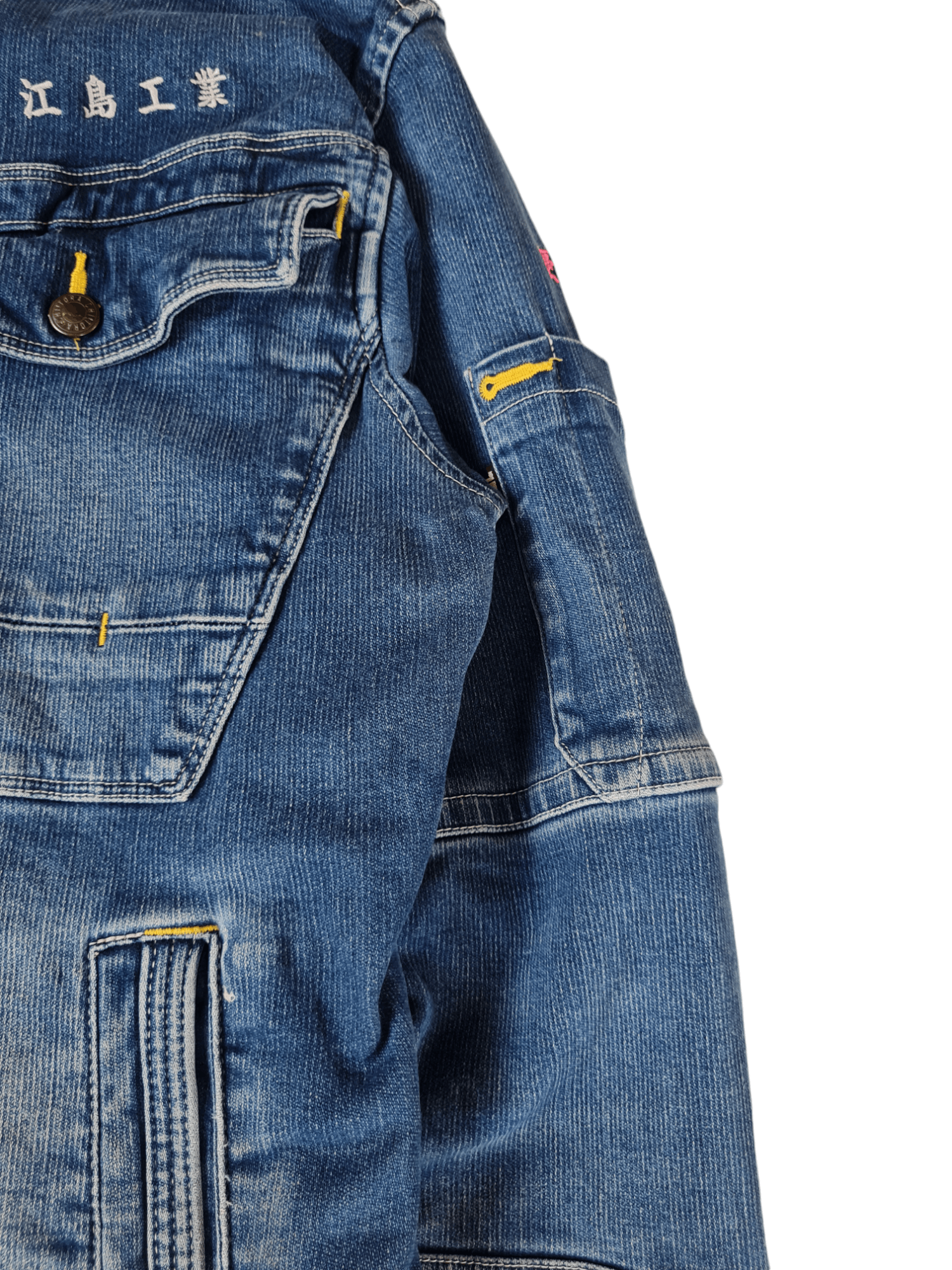 Japanese Brand × Vintage Vtg Tora Denim Jacket Blue Size US L / EU 52-54 / 3 - 6 Thumbnail