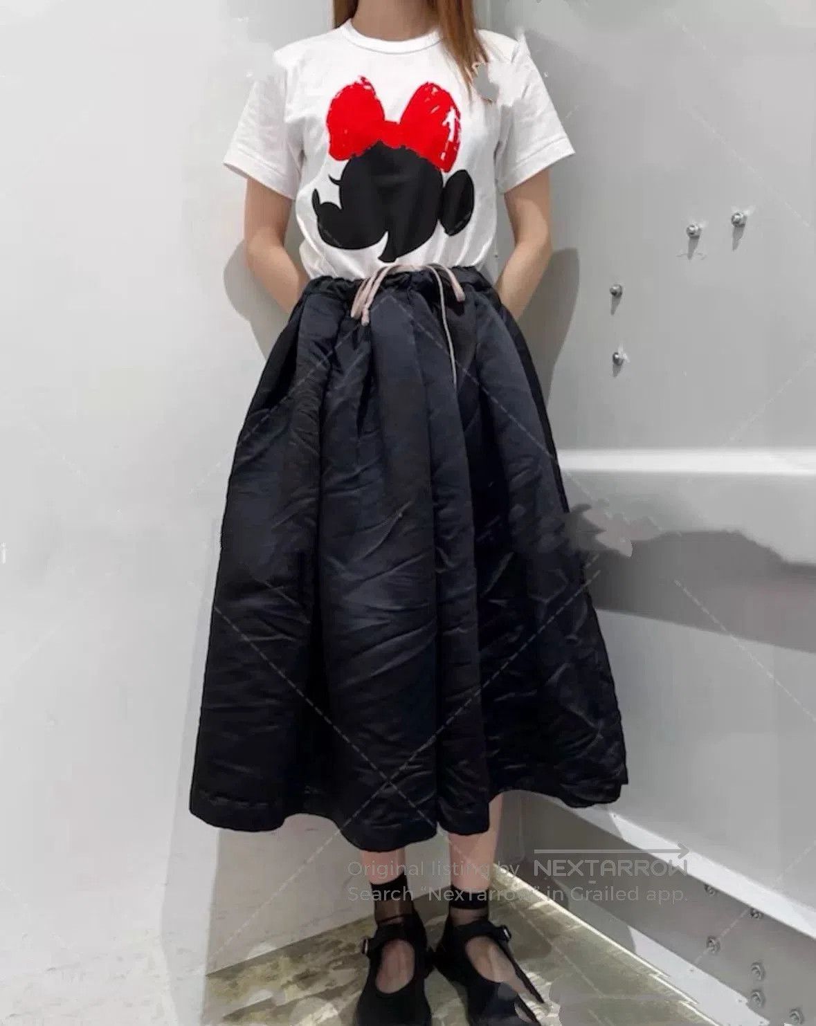 Comme des Garcons black satin half skirt by comme des garcons. Size 28" / US 6 / IT 42 - 5 Thumbnail