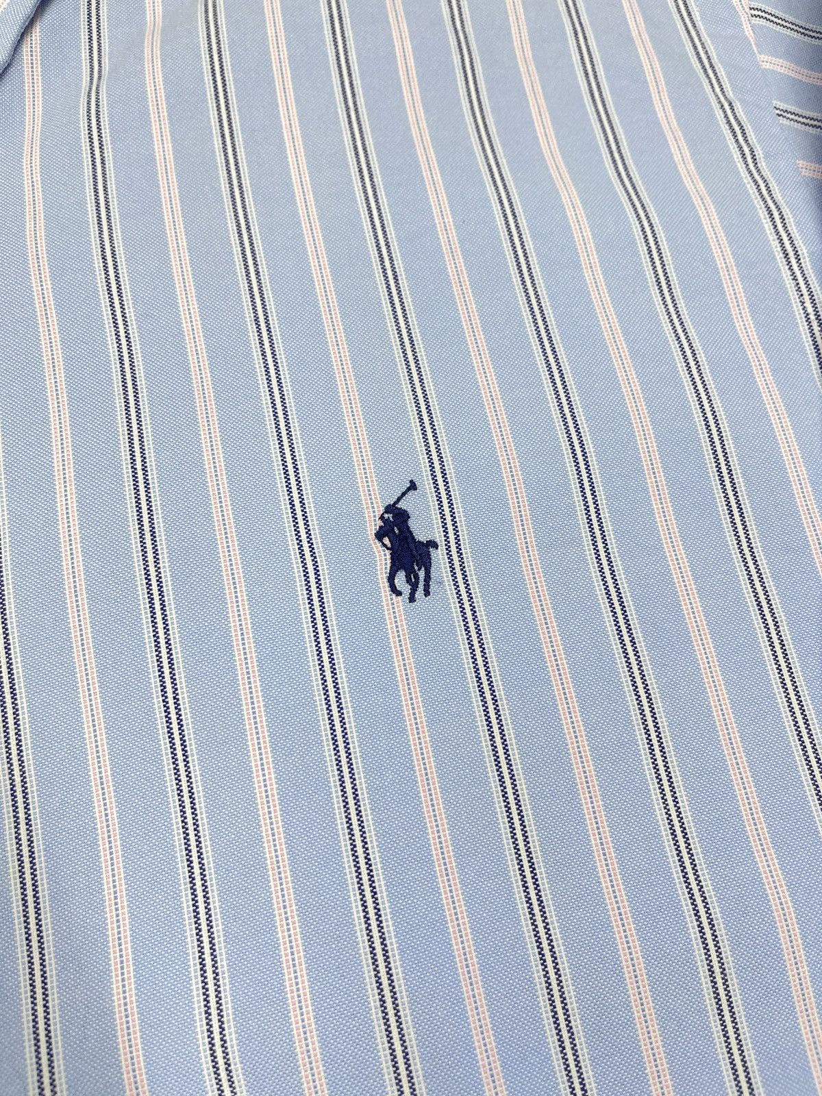 Polo Ralph Lauren Vintage Polo Ralph Lauren Striped Shirt Blue Y2K RRL Size XL Size US XL / EU 56 / 4 - 5 Thumbnail