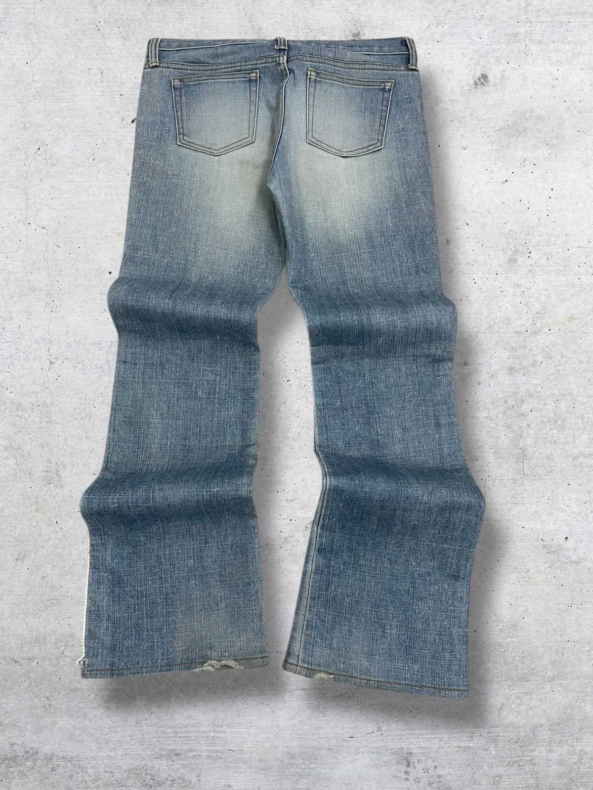 Yohji Yamamoto VINTAGE YOHJI YAMAMOTO JAPAN DESIGNER FLARED DIAMOND DENIM Size US 30 / EU 46 - 10 Thumbnail