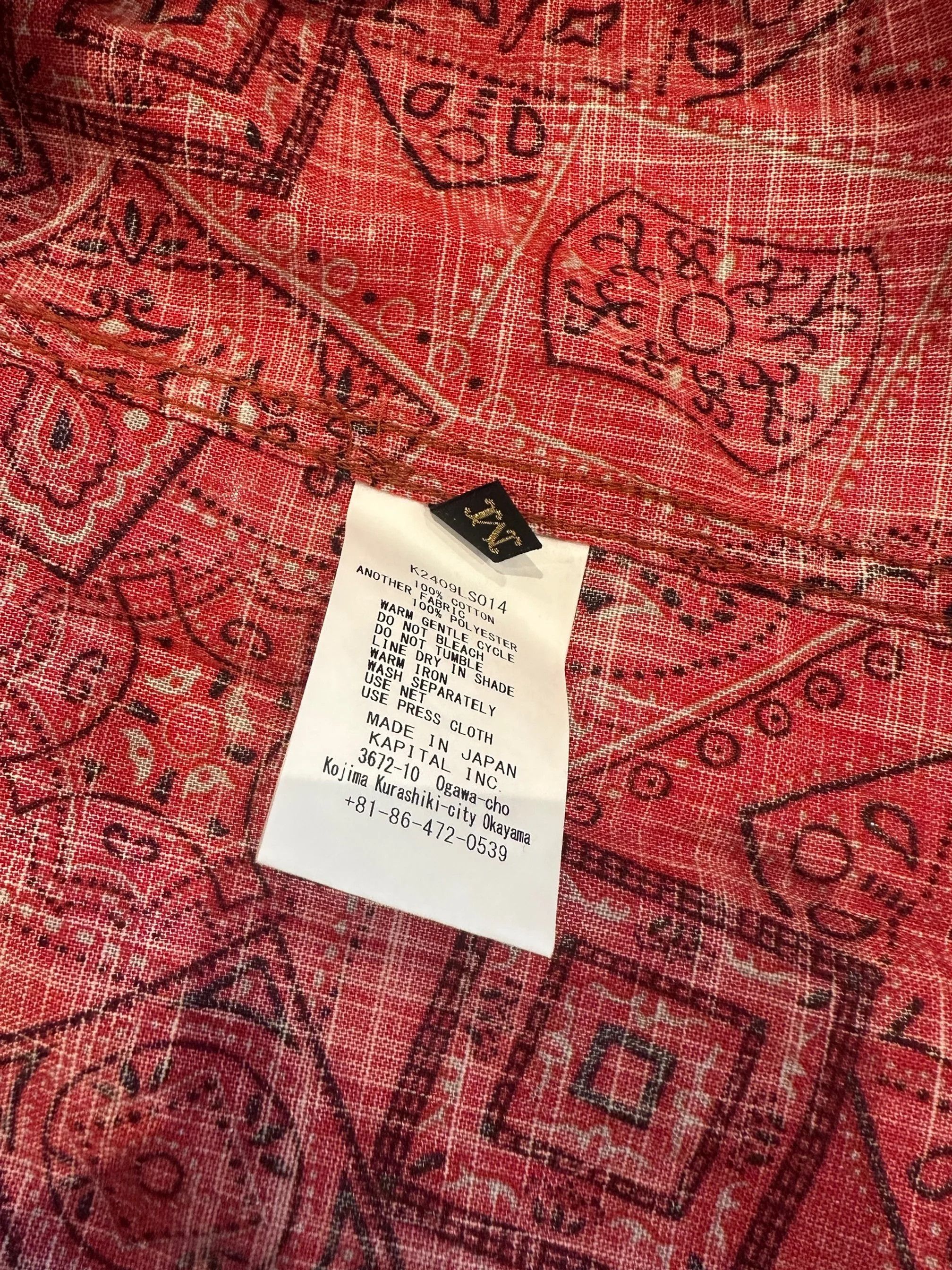 Kapital Kapital Red Bandana Print Western Shirt Size US M / EU 48-50 / 2 - 6 Thumbnail