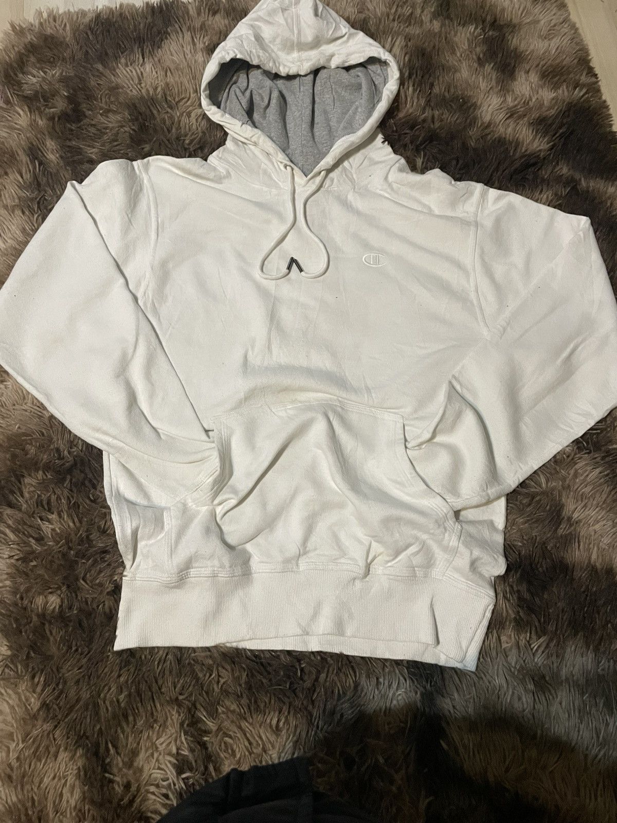 Champion Plain White Champion Hoodie Size US M / EU 48-50 / 2 - 1 Thumbnail