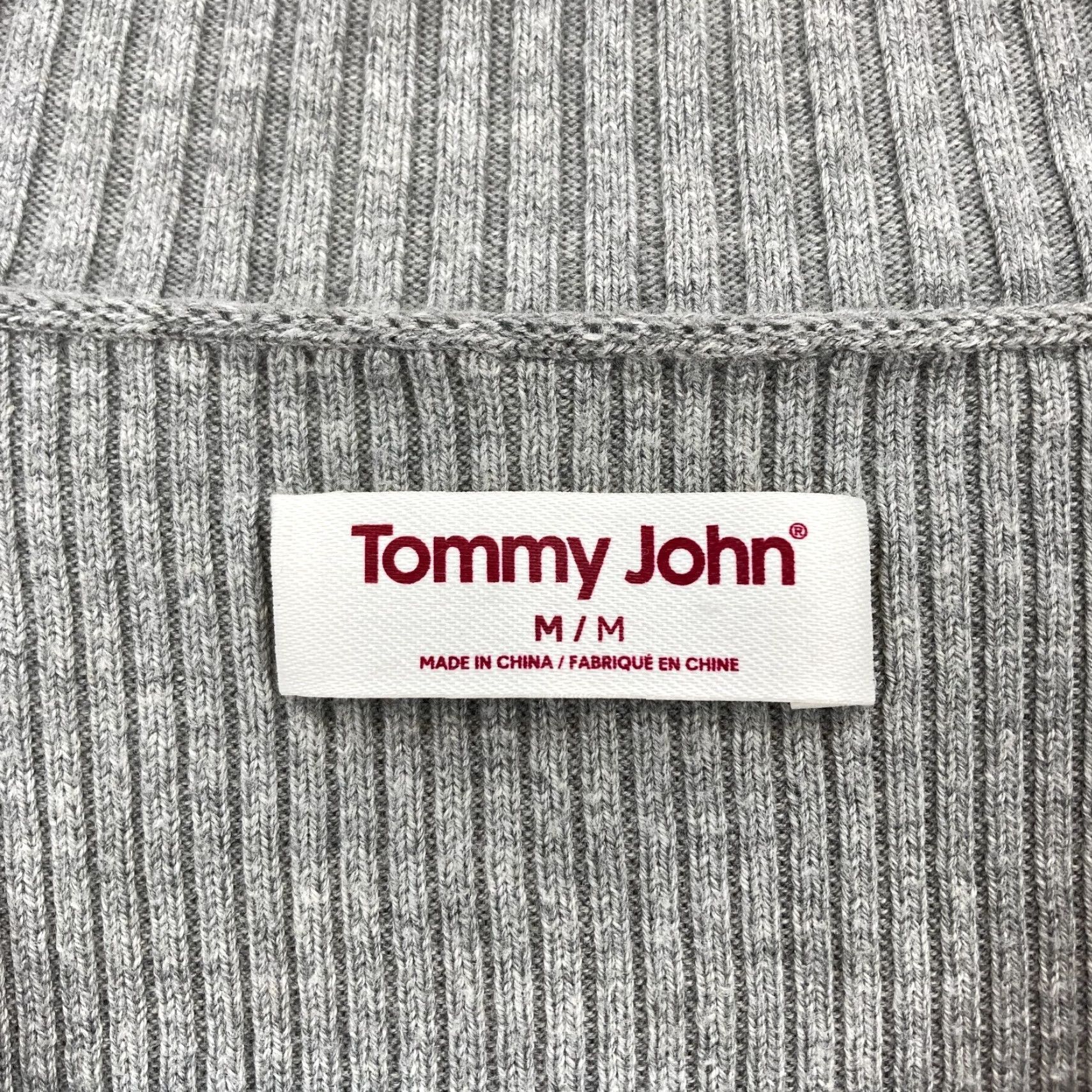Vintage Tommy John Ribbed Sweater Mens Medium Gray Crew Neck Long Sleeve Minimalist Pullover Shirt Size US M / EU 48-50 / 2 - 4 Thumbnail