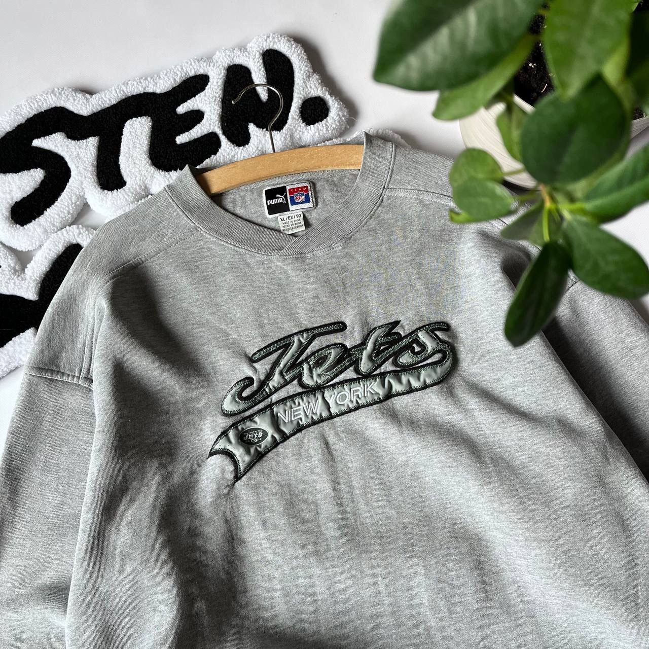 NFL × Puma Rare 90s Puma New York Jets NFL Sweatshirt XL Size US XL / EU 56 / 4 - 1 Thumbnail