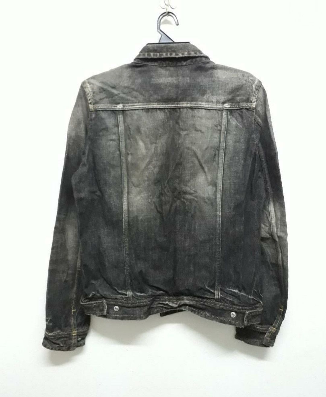 Issey Miyake 💥Tete homme distressed grey colour denim Jacket Size US M / EU 48-50 / 2 - 10 Thumbnail