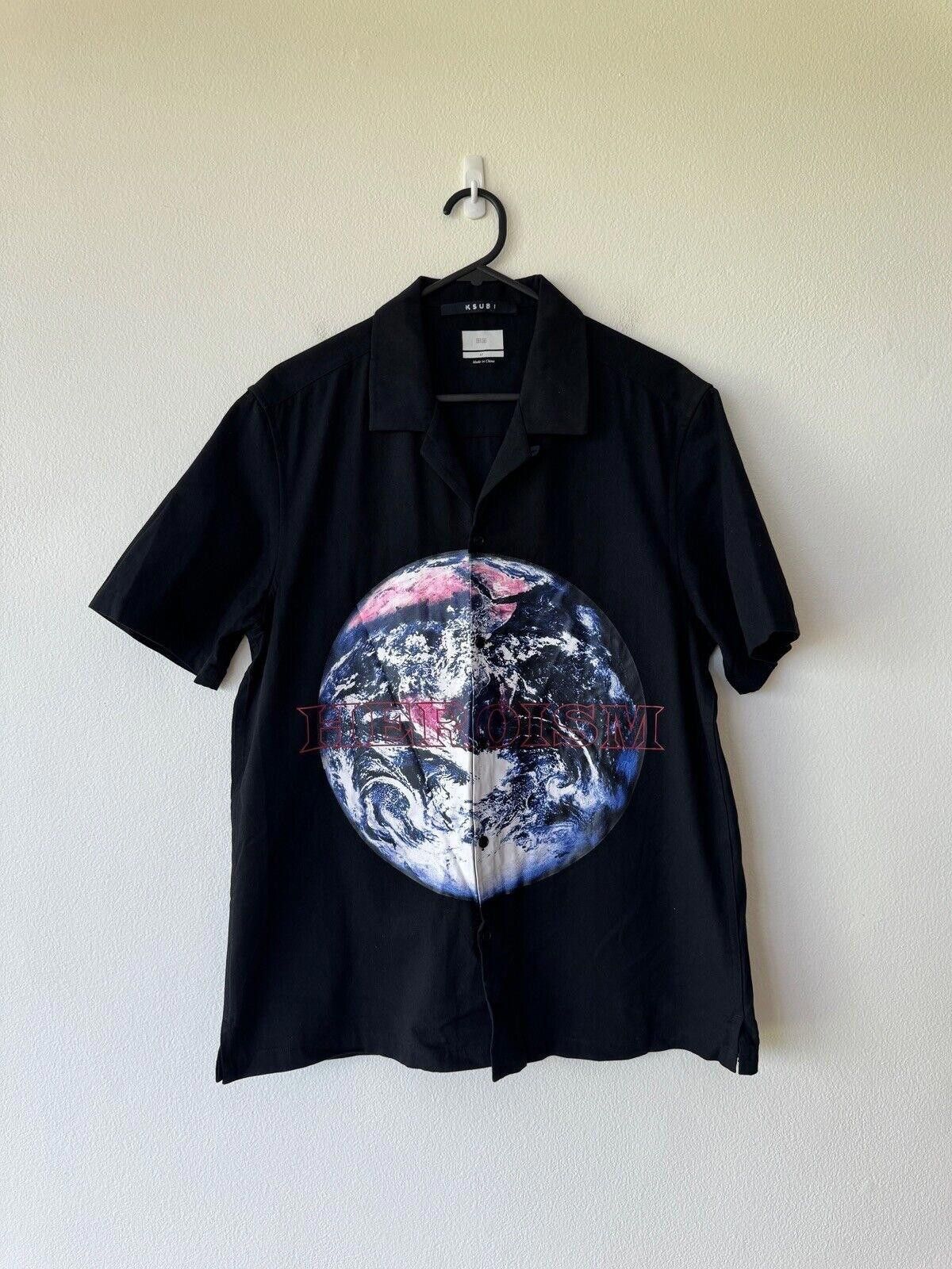 Ksubi new ksubi medium m short sleeve shirt top resort black globe Size US M / EU 48-50 / 2 - 1 Thumbnail