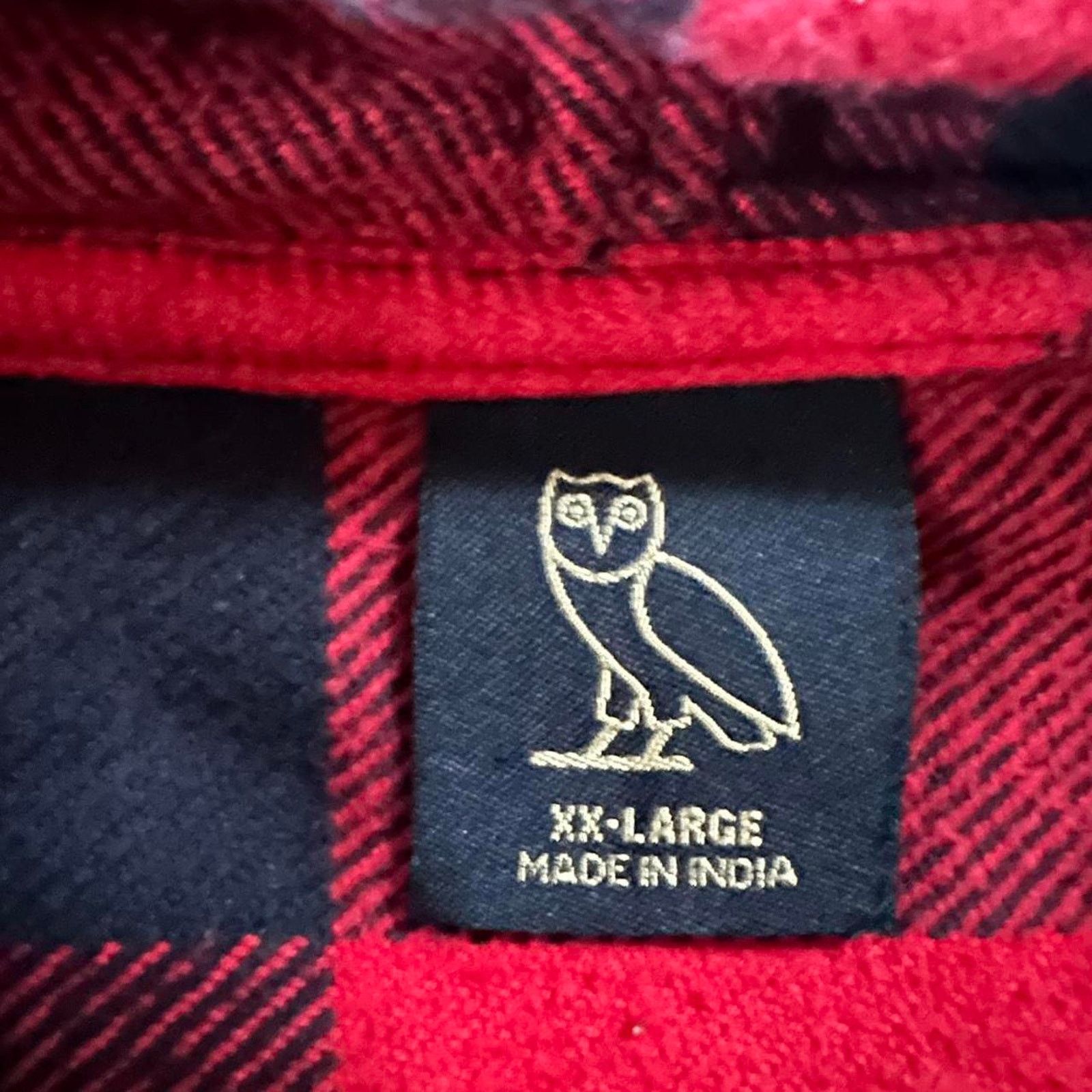 October's Very Own OVO Octobers Very Own Hooded Flannel Shirt Drake Hip Hop 2XL Size US XXL / EU 58 / 5 - 4 Thumbnail