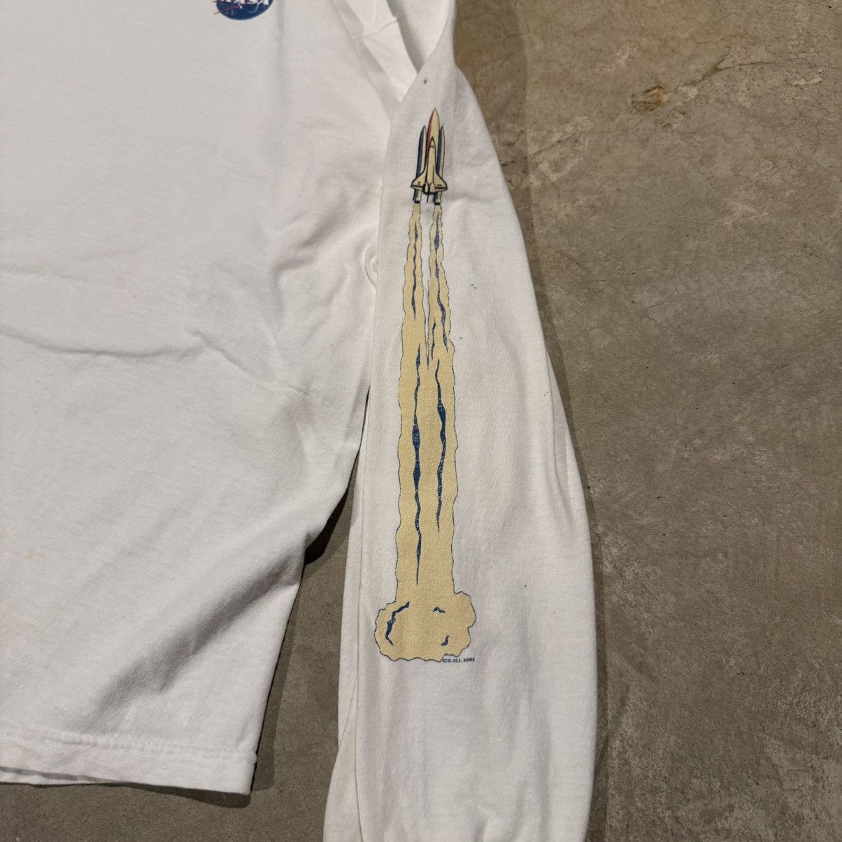 Vintage Vintage 2000s NASA Faded Distressed Rocket Long Sleeve Tee Size US XXL / EU 58 / 5 - 4 Thumbnail