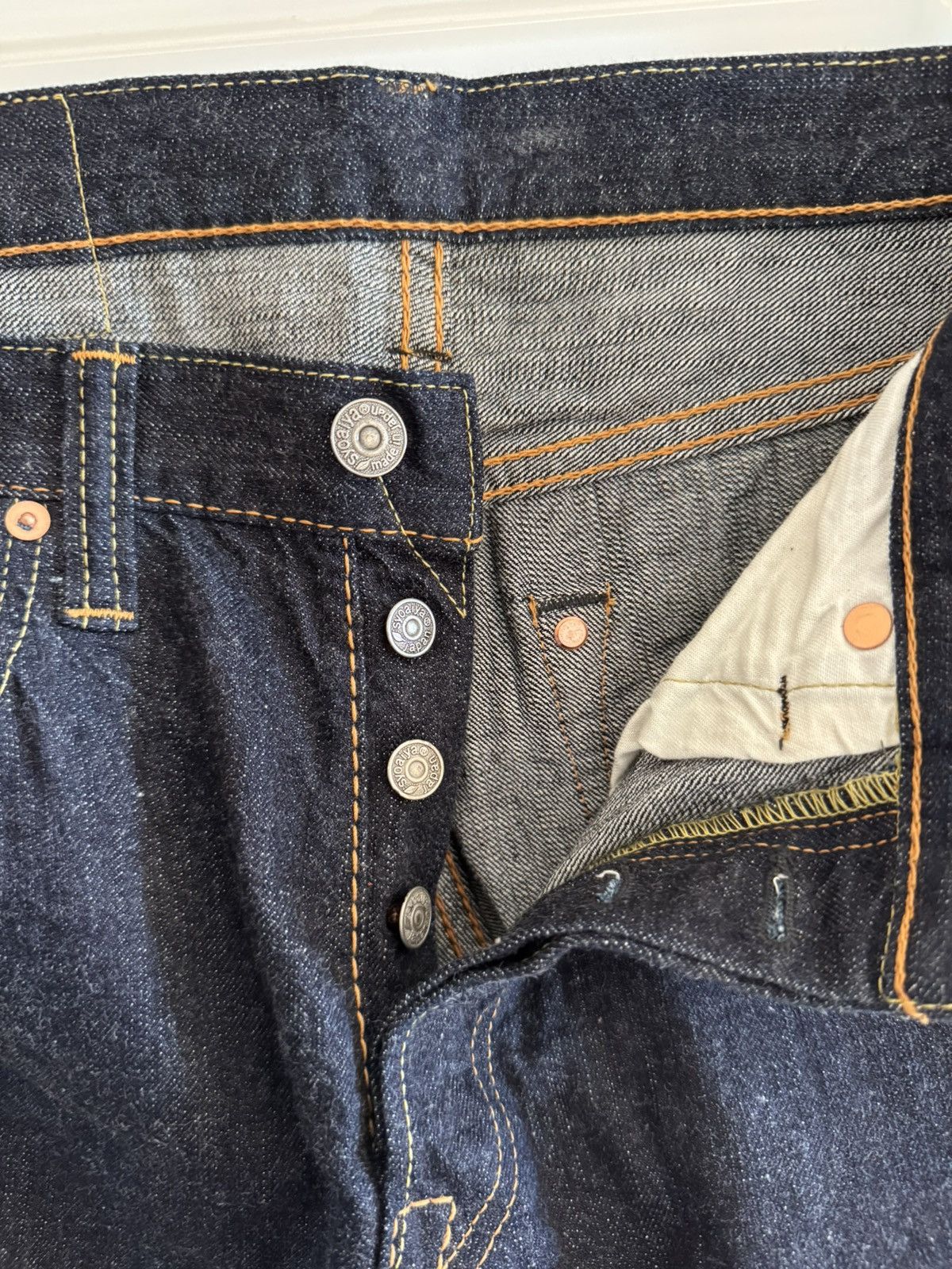 Pure Blue Japan Pure Blue Japan 12oz. Lightweight "Summer Denim" Size US 31 - 6 Thumbnail