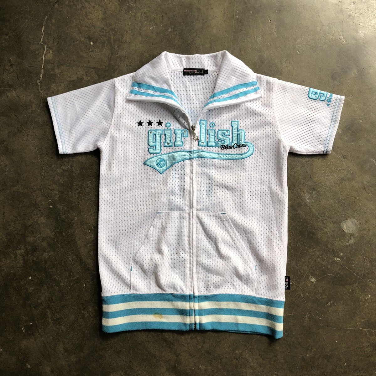 Japanese Brand NEED GONE🔥 Blue Cross Net Skull Jacket Size L / US 10 / IT 46 - 1 Thumbnail