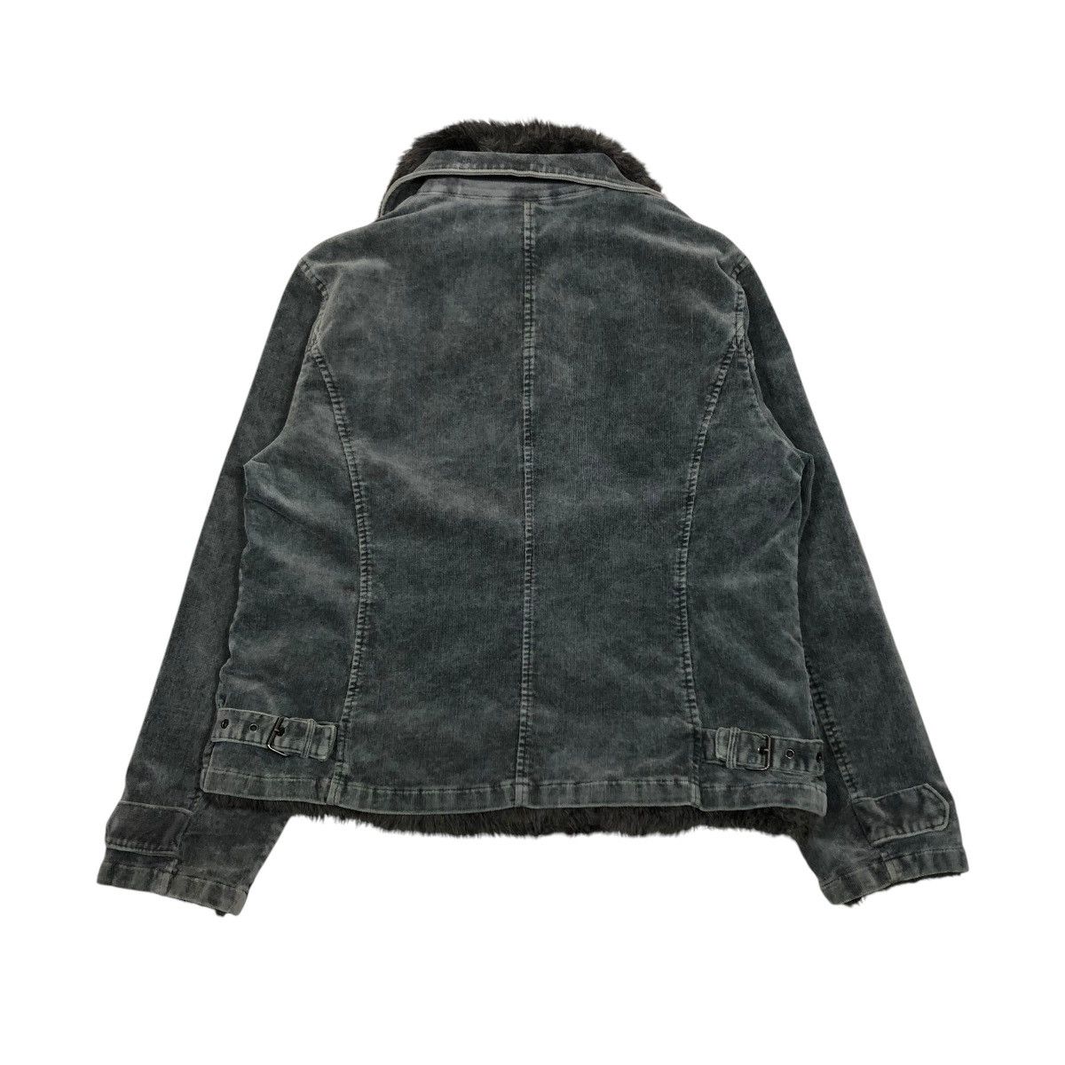 Japanese Brand × Vintage 🔥VINTAGE CROPPED BIKER JACKET DOUBLE COLLAR FUR ISSEY MIYAKE Size US S / EU 44-46 / 1 - 2 Thumbnail